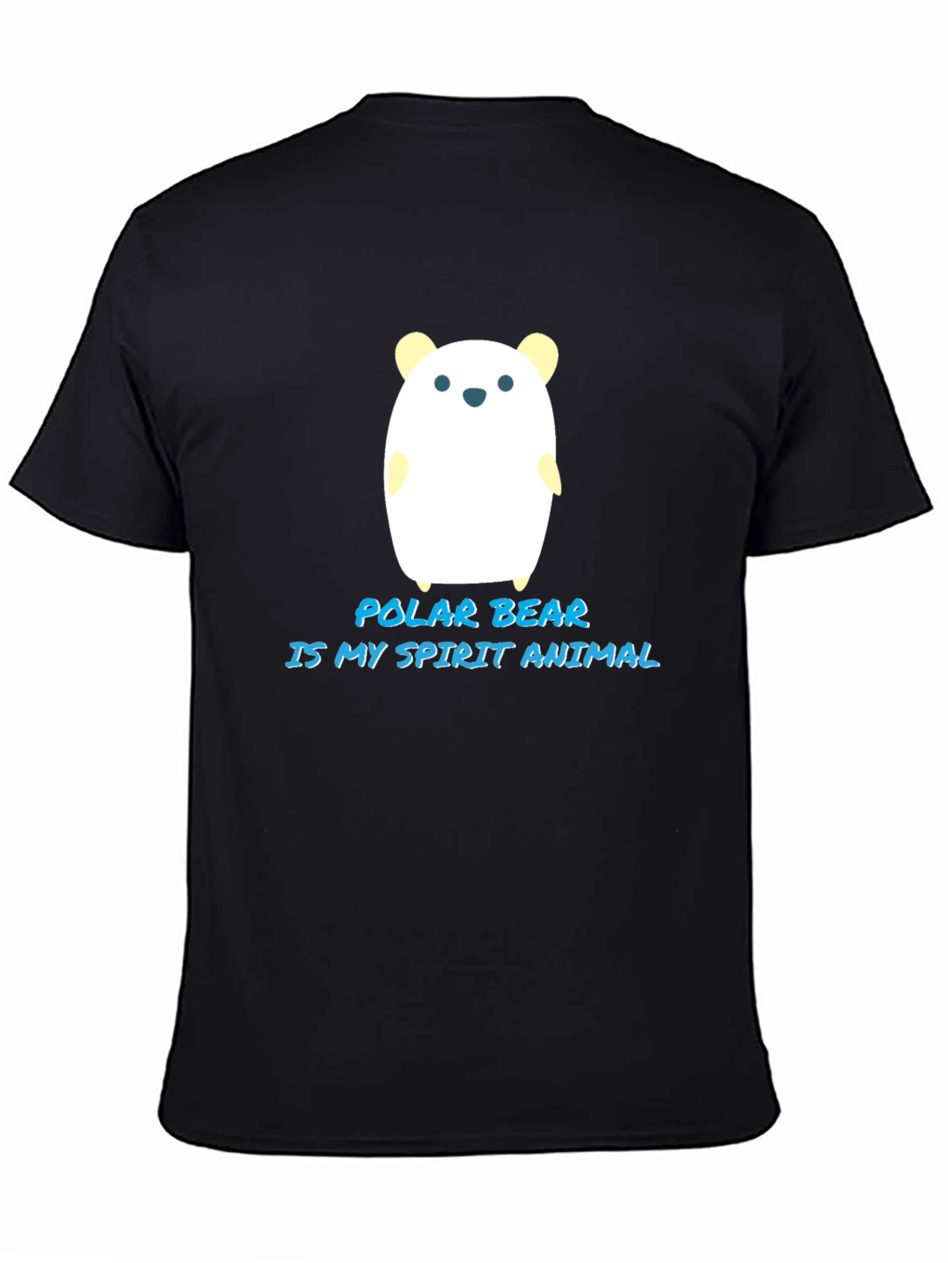 Polar Bear Spirit Animal Black T-Shirt