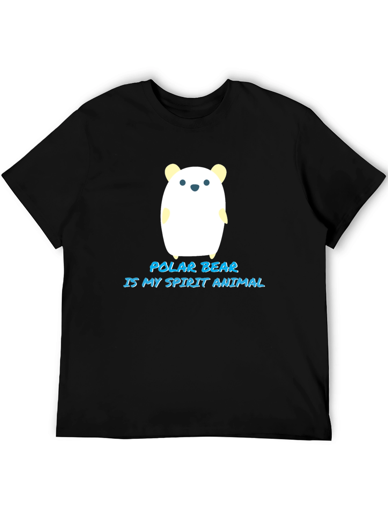Polar Bear Spirit Animal Black T-Shirt