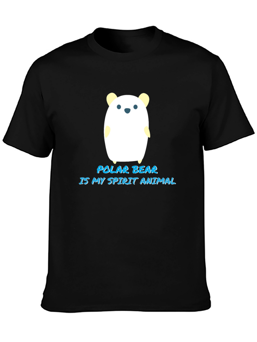 Polar Bear Spirit Animal Black T-Shirt