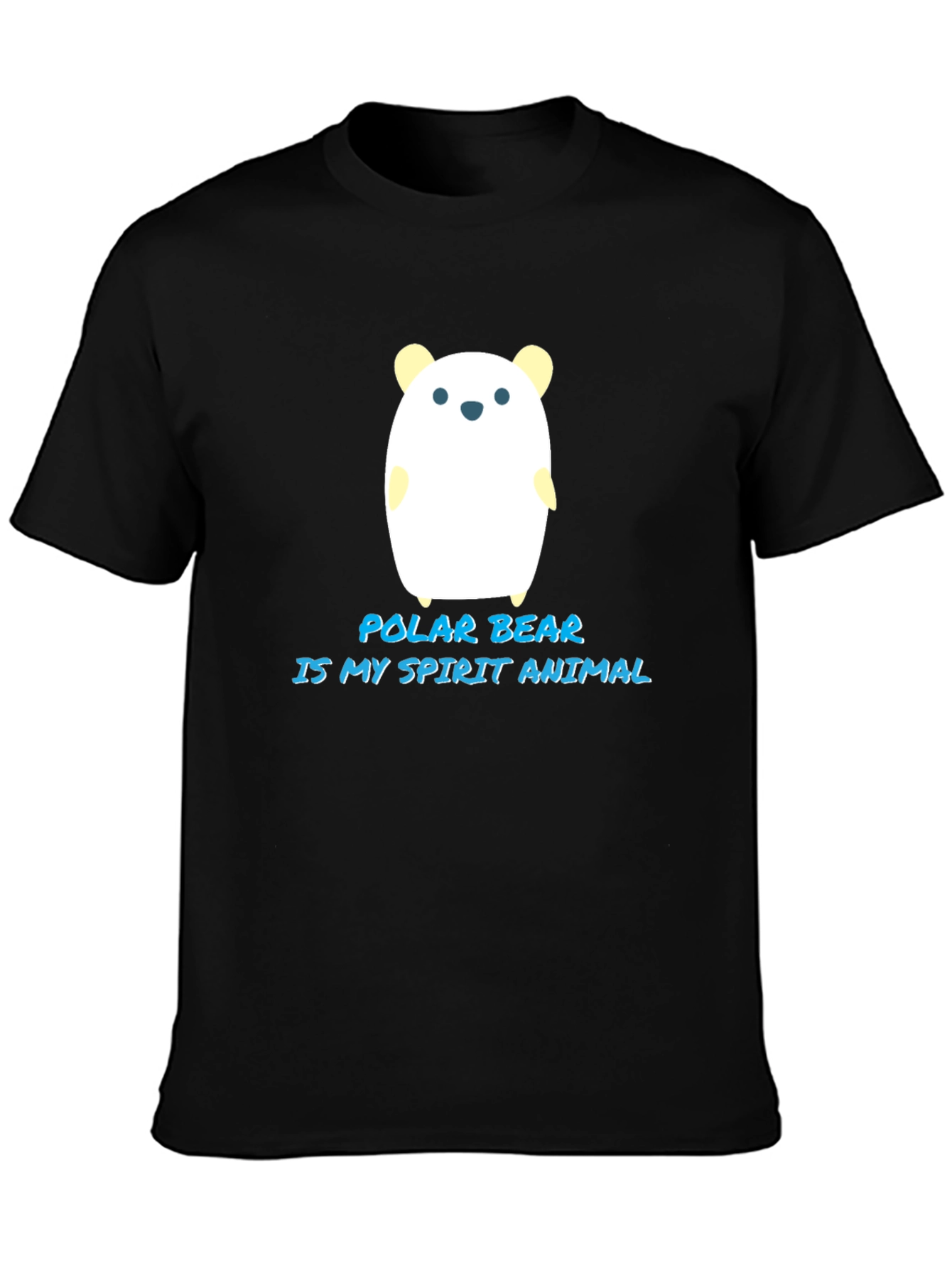 Polar Bear Spirit Animal Black T-Shirt