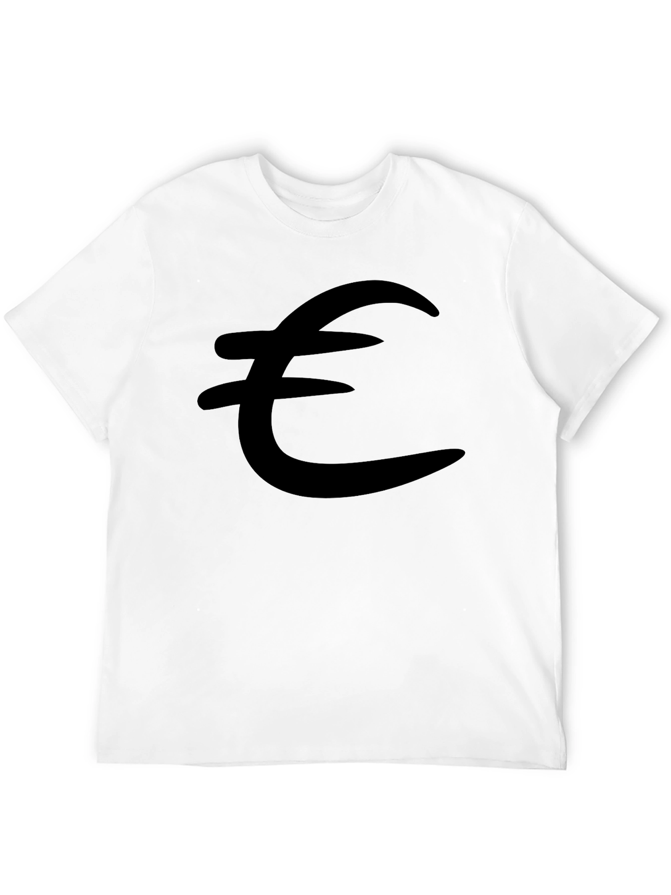 Euro Symbol Black T-Shirt - Stylish & Comfortable