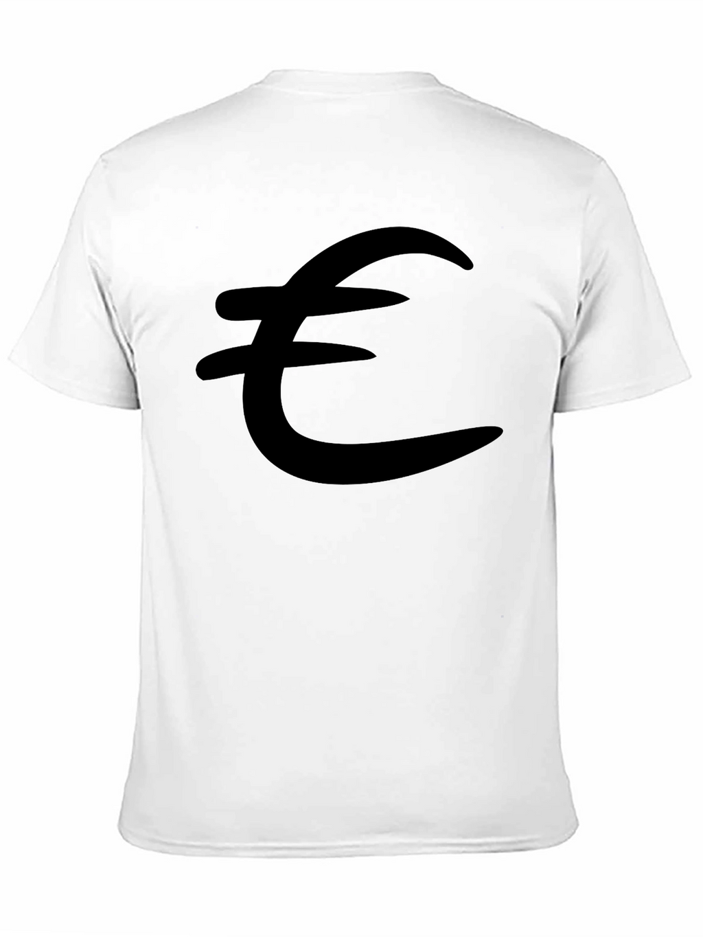 Euro Symbol Black T-Shirt - Stylish & Comfortable