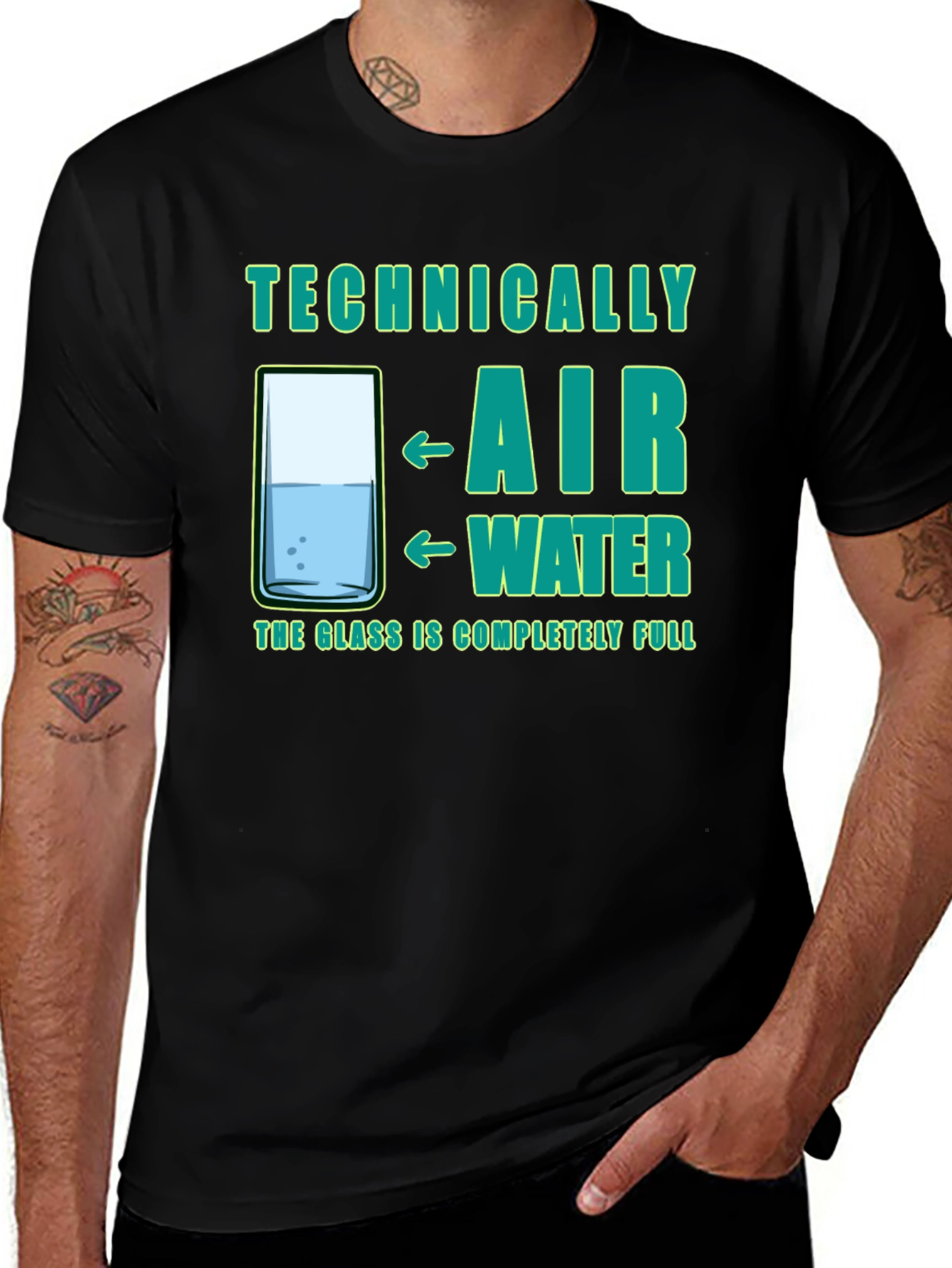 Technically Full Glass T-Shirt - Air & Water Science Tee