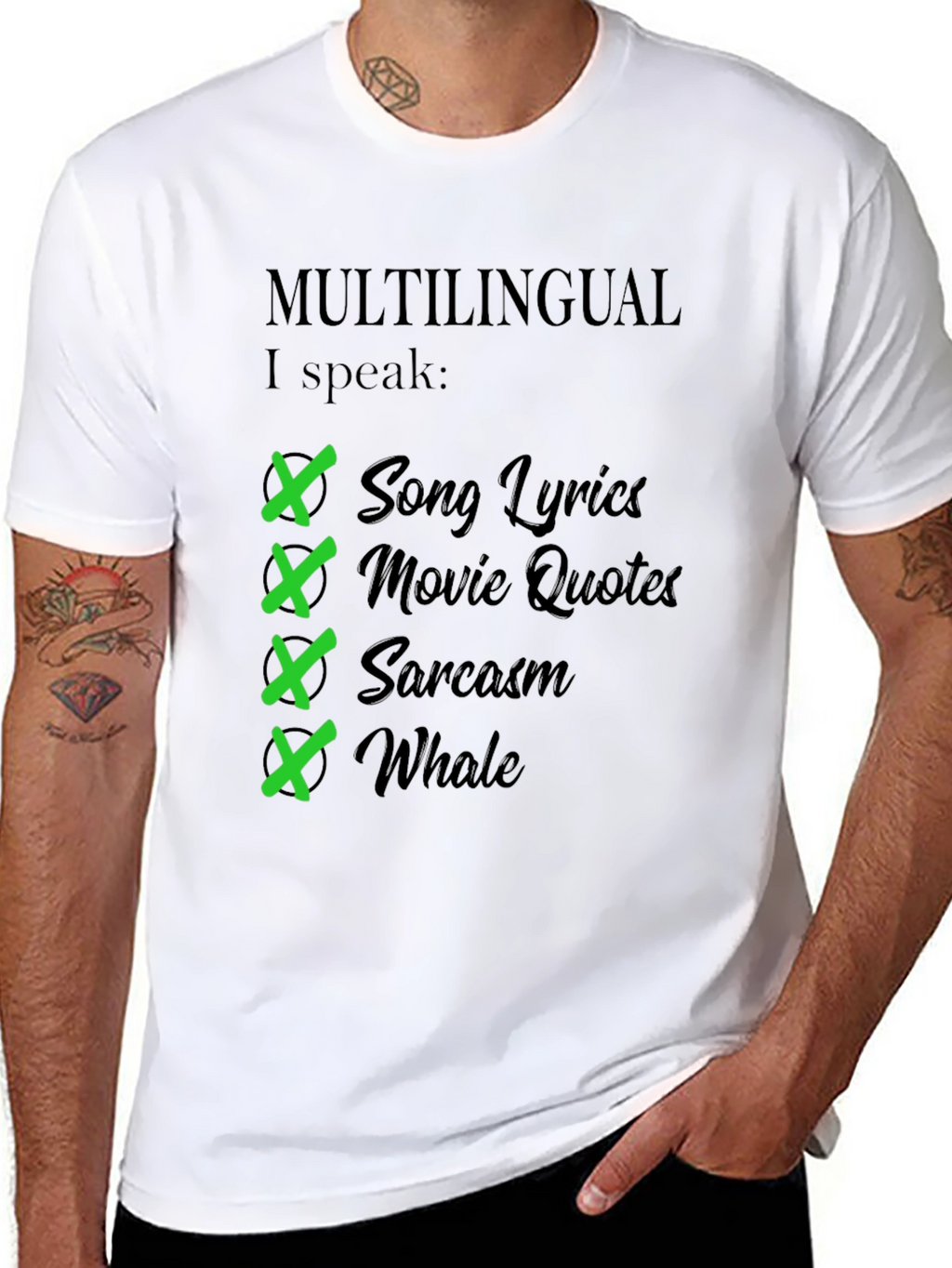 Multilingual I Speak T-Shirt - Humorous Gift