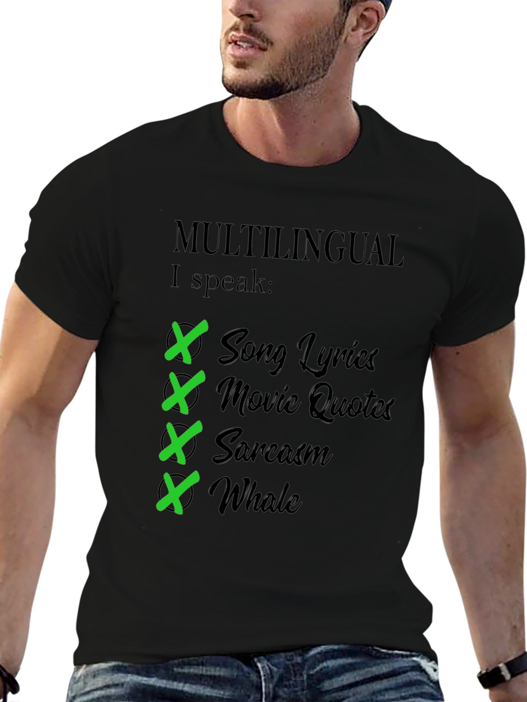 Multilingual I Speak T-Shirt - Humorous Gift