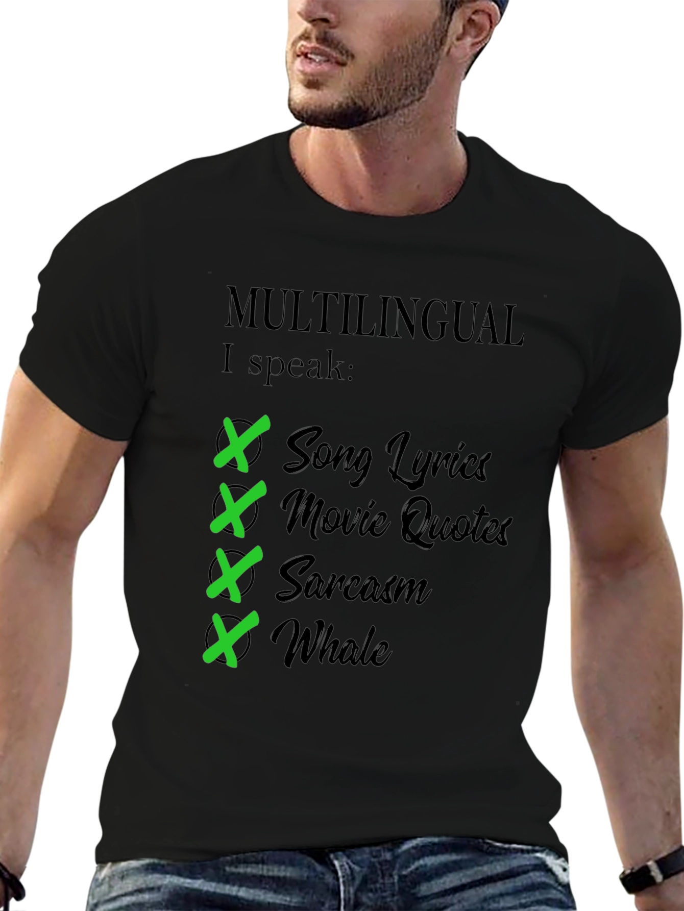Multilingual I Speak T-Shirt - Humorous Gift