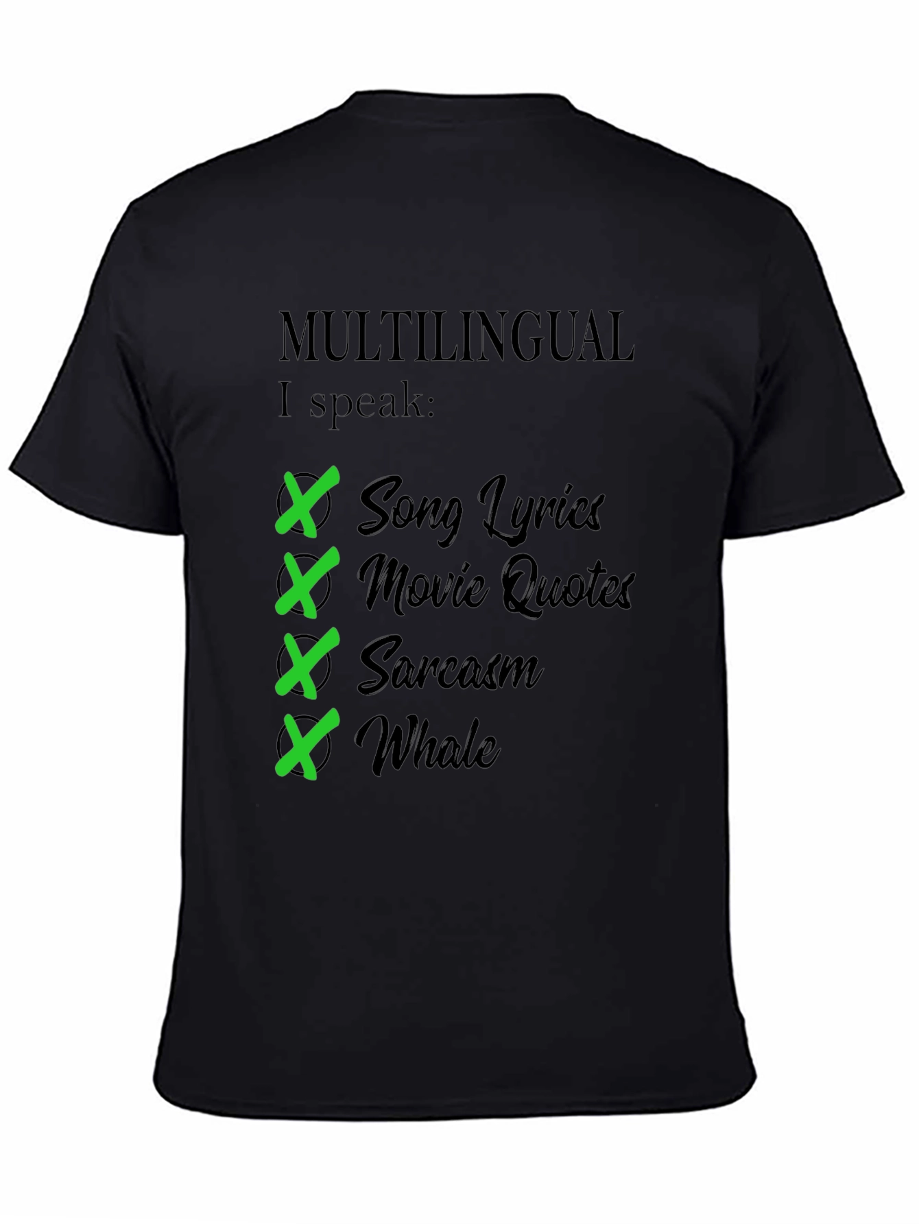 Multilingual I Speak T-Shirt - Humorous Gift