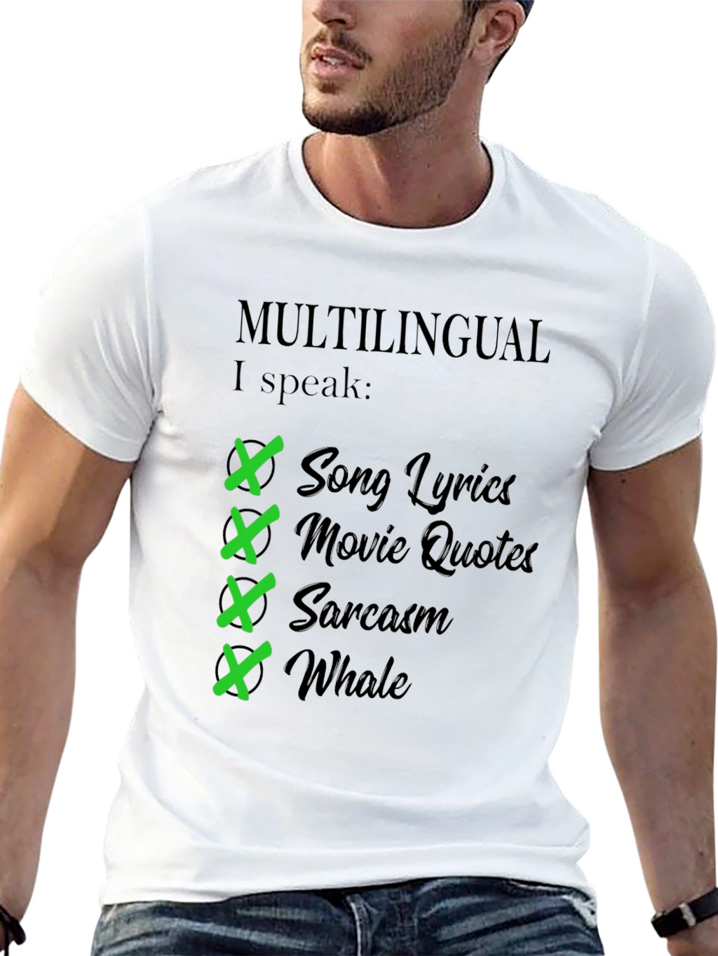 Multilingual I Speak T-Shirt - Humorous Gift