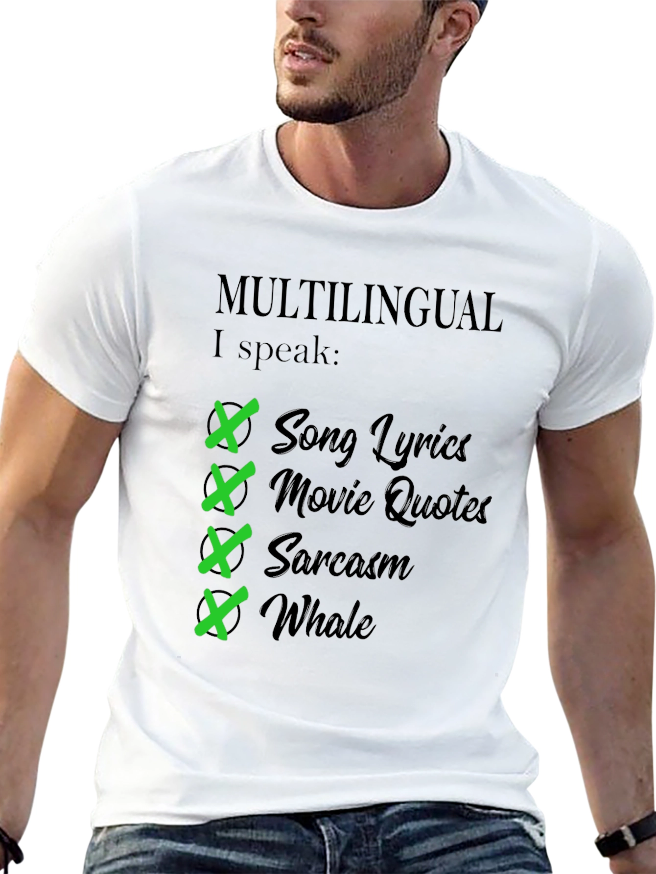 Multilingual I Speak T-Shirt - Humorous Gift