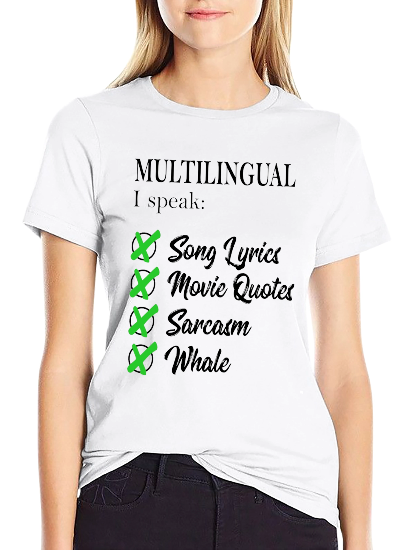 Multilingual I Speak T-Shirt - Humorous Gift