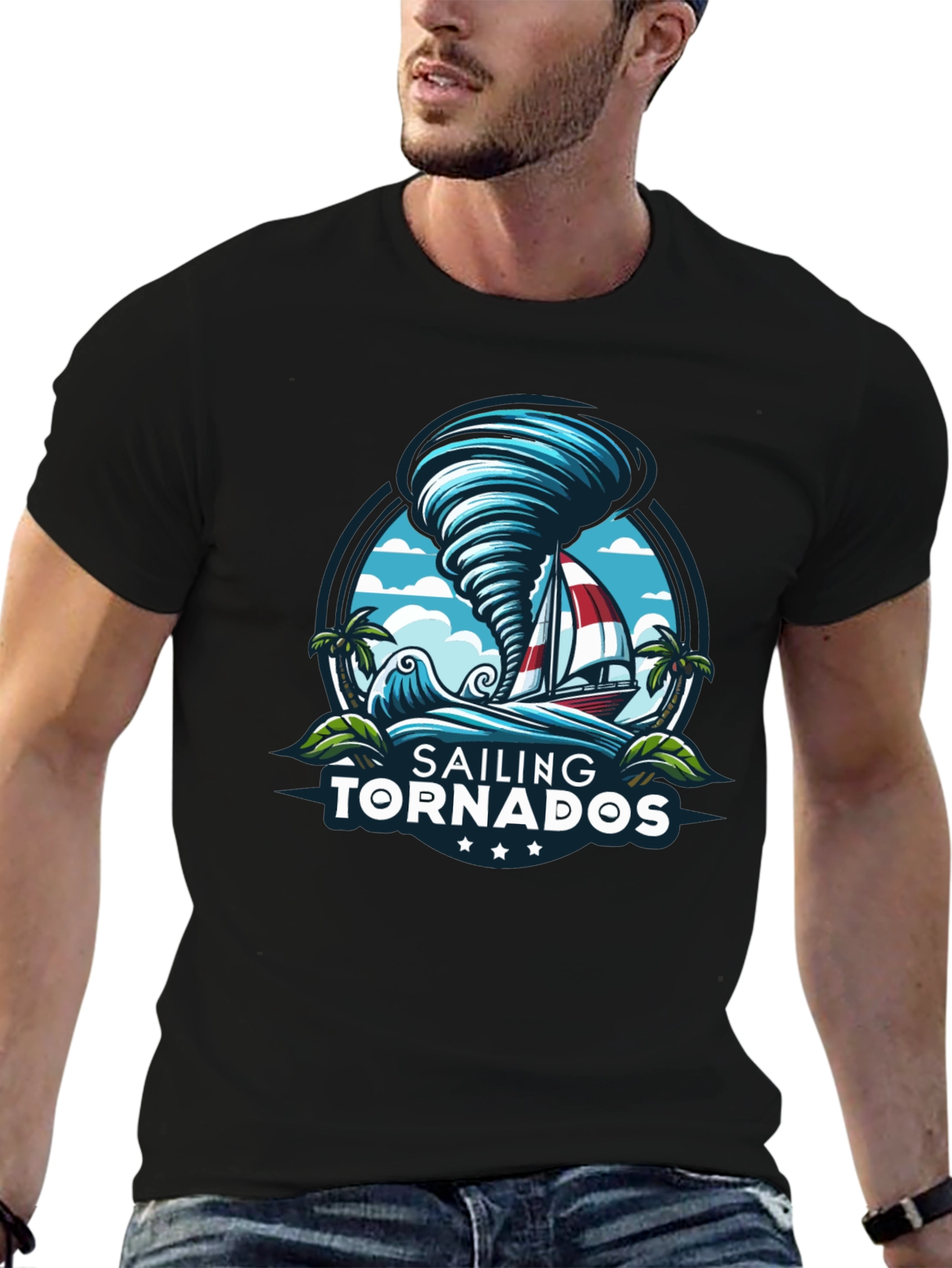 Sailing Tornadoes Graphic T-Shirt - Adventure Ready!