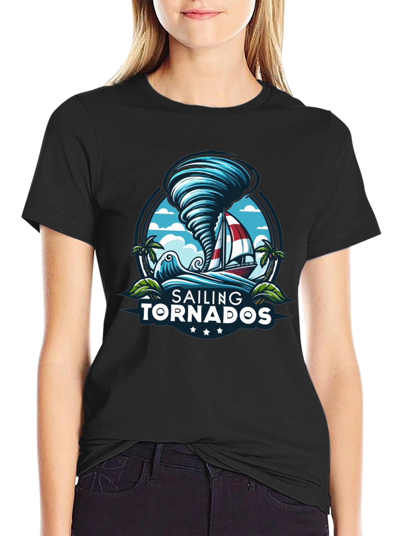 Sailing Tornadoes Graphic T-Shirt - Adventure Ready!