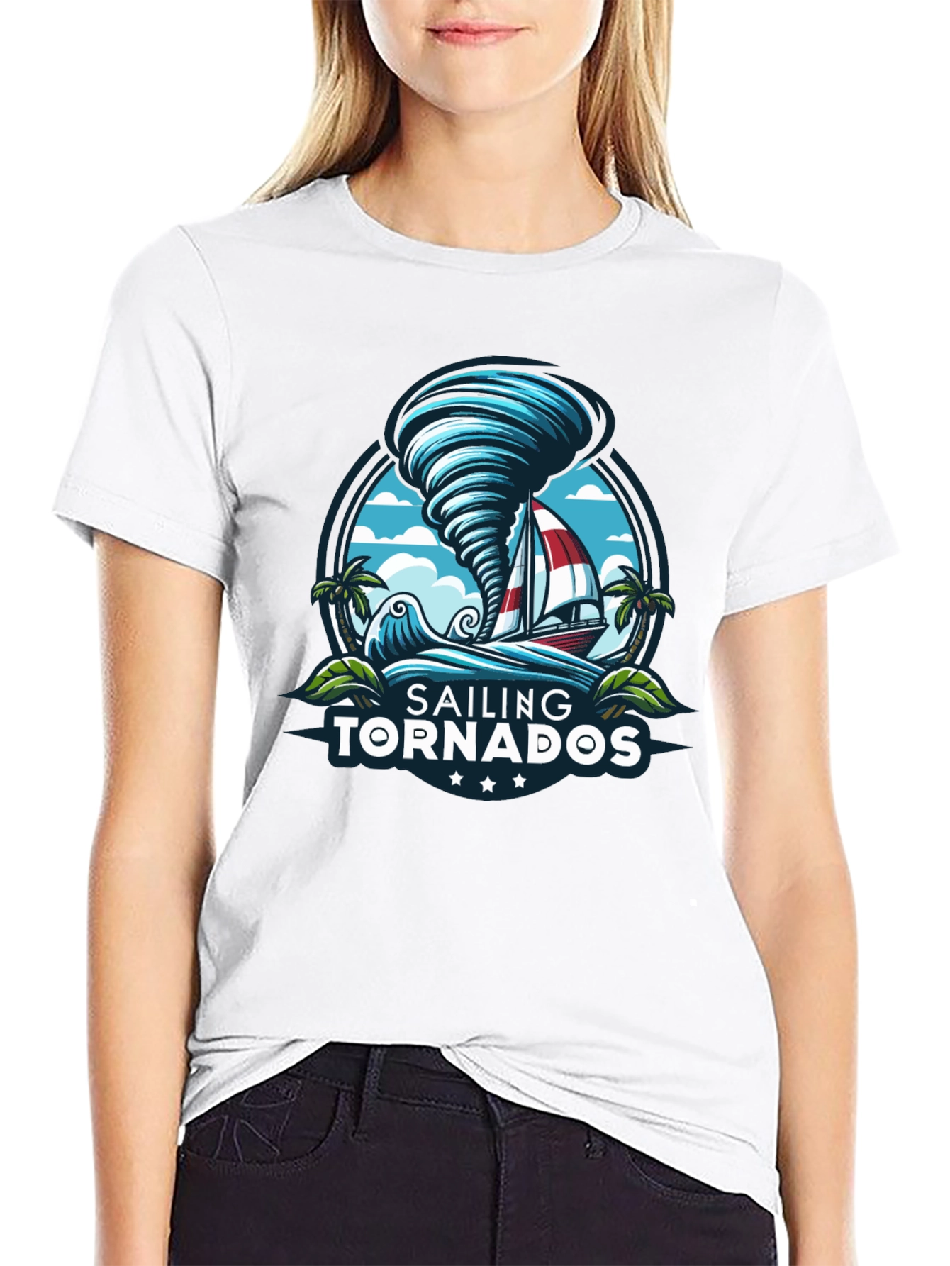 Sailing Tornadoes Graphic T-Shirt - Adventure Ready!