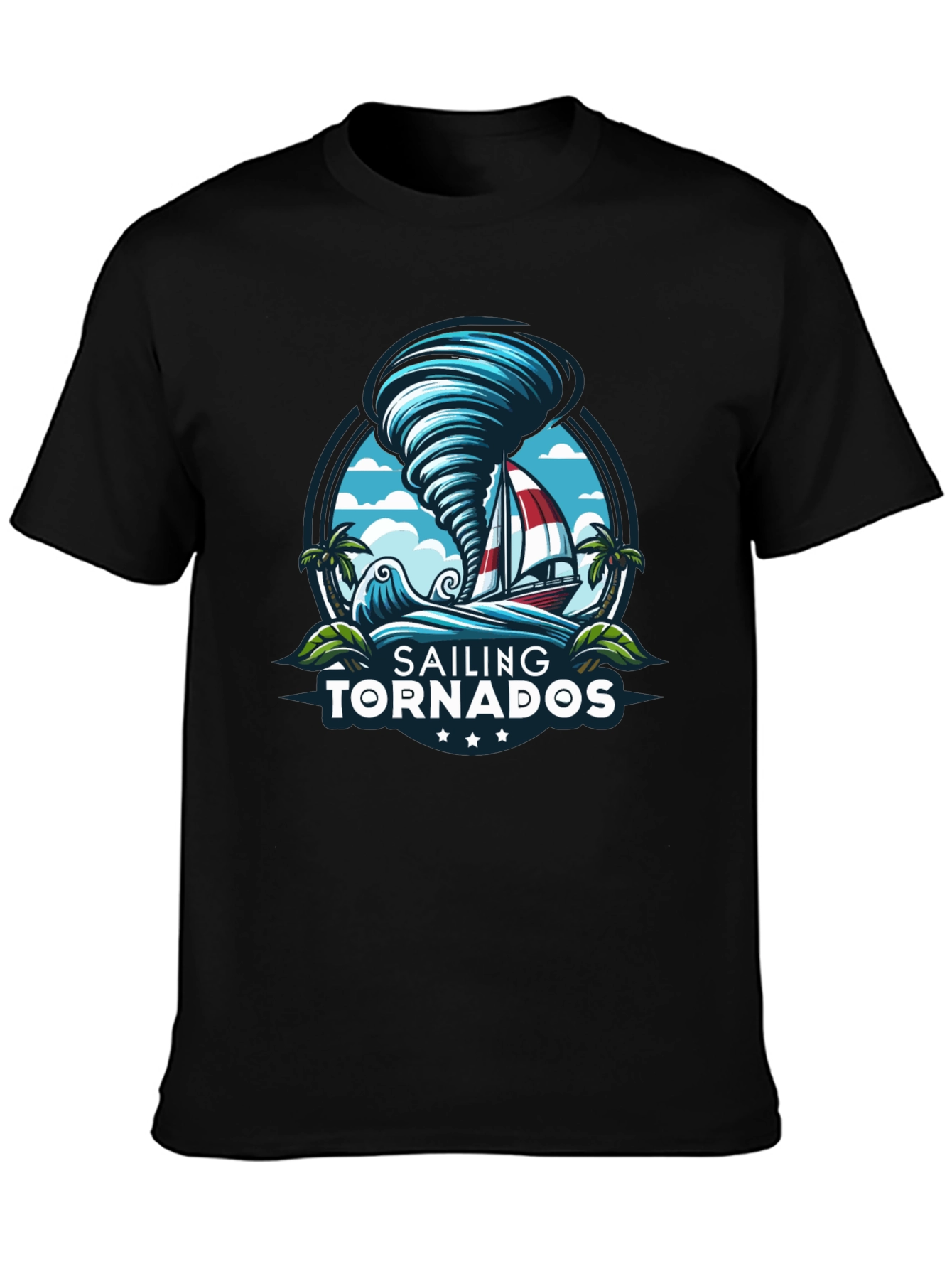 Sailing Tornadoes Graphic T-Shirt - Adventure Ready!