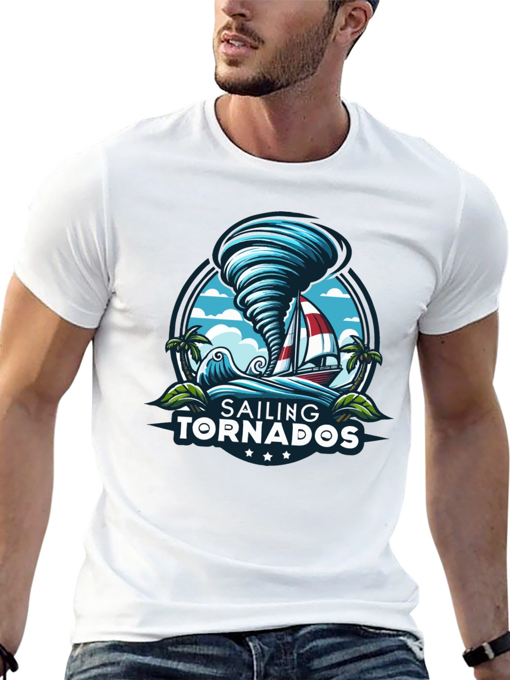 Sailing Tornadoes Graphic T-Shirt - Adventure Ready!