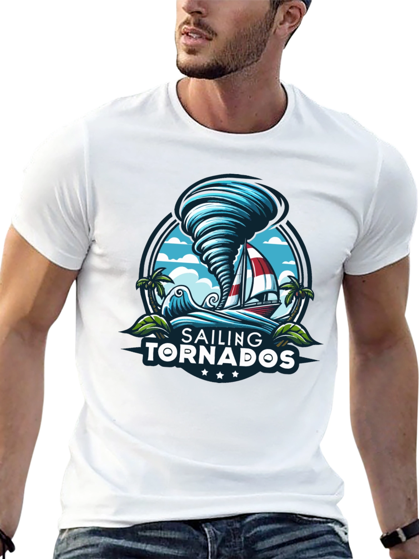 Sailing Tornadoes Graphic T-Shirt - Adventure Ready!