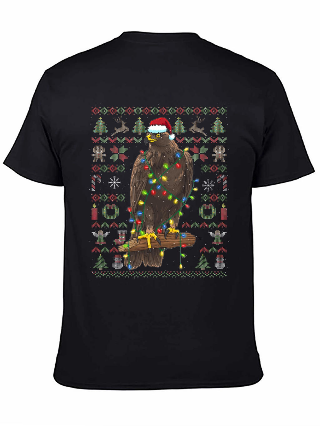 Eagle Christmas Sweater T-Shirt Holiday Gift