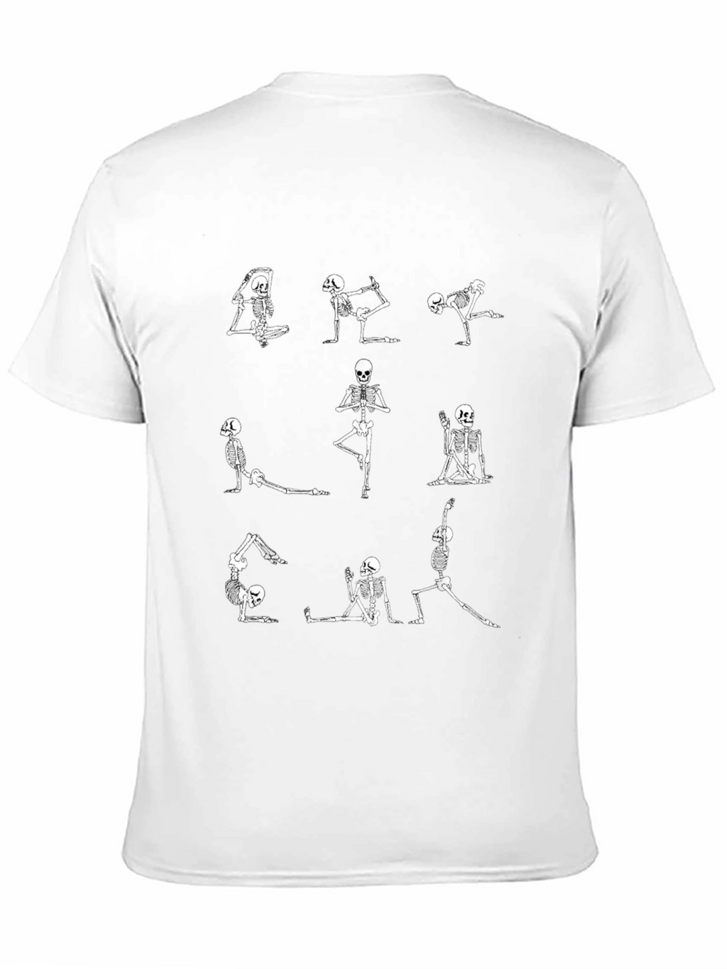 Yoga Skeleton Black T-Shirt - Mens Graphic Tee
