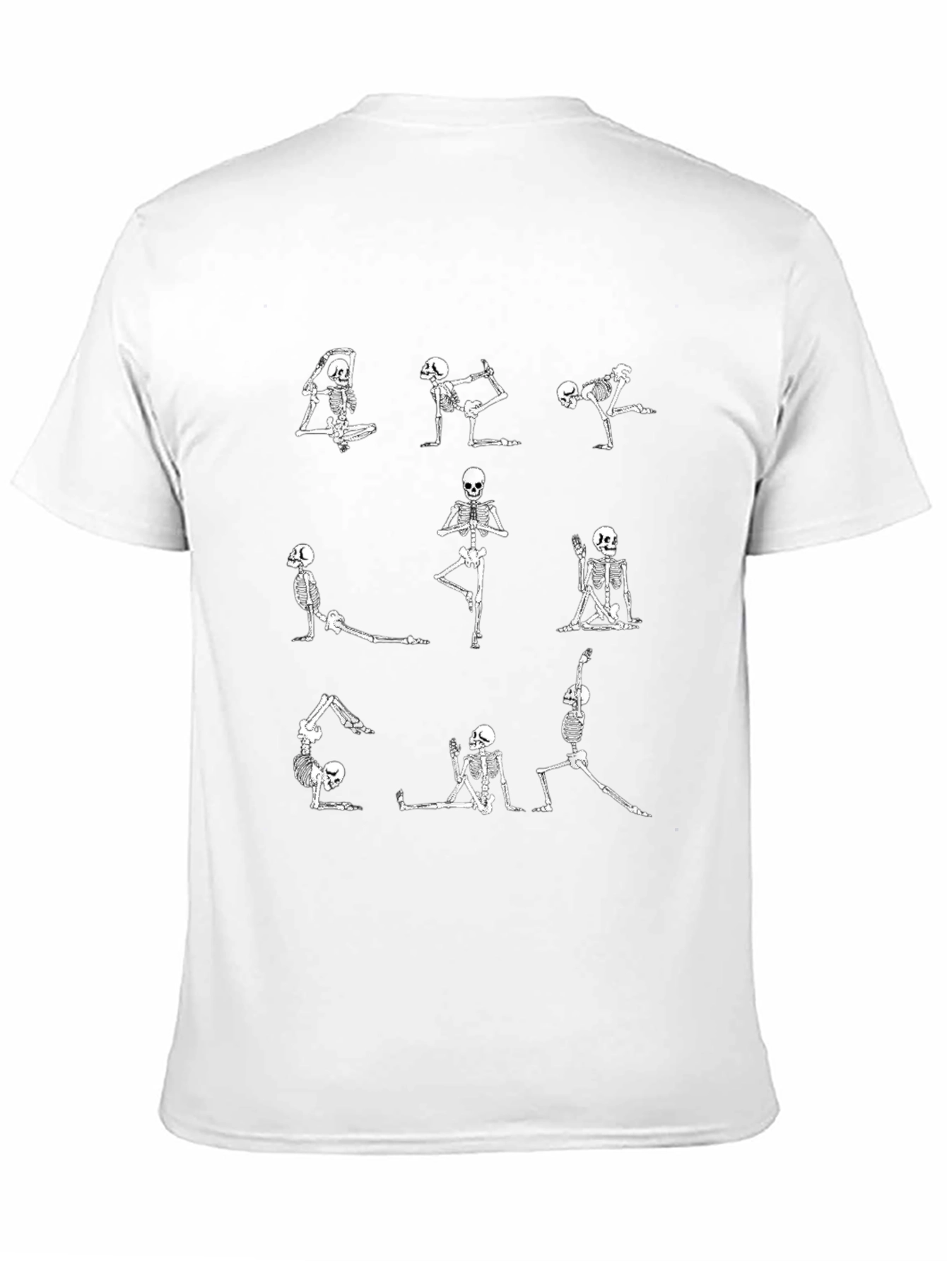 Yoga Skeleton Black T-Shirt - Mens Graphic Tee