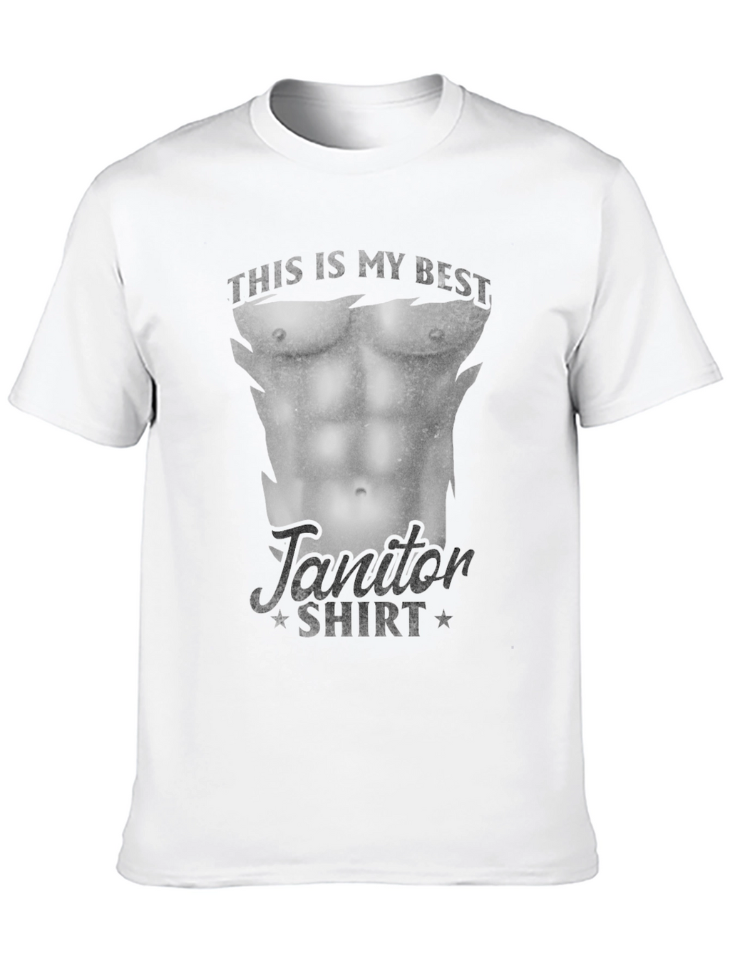 Funny Janitor Muscle Body T-Shirt