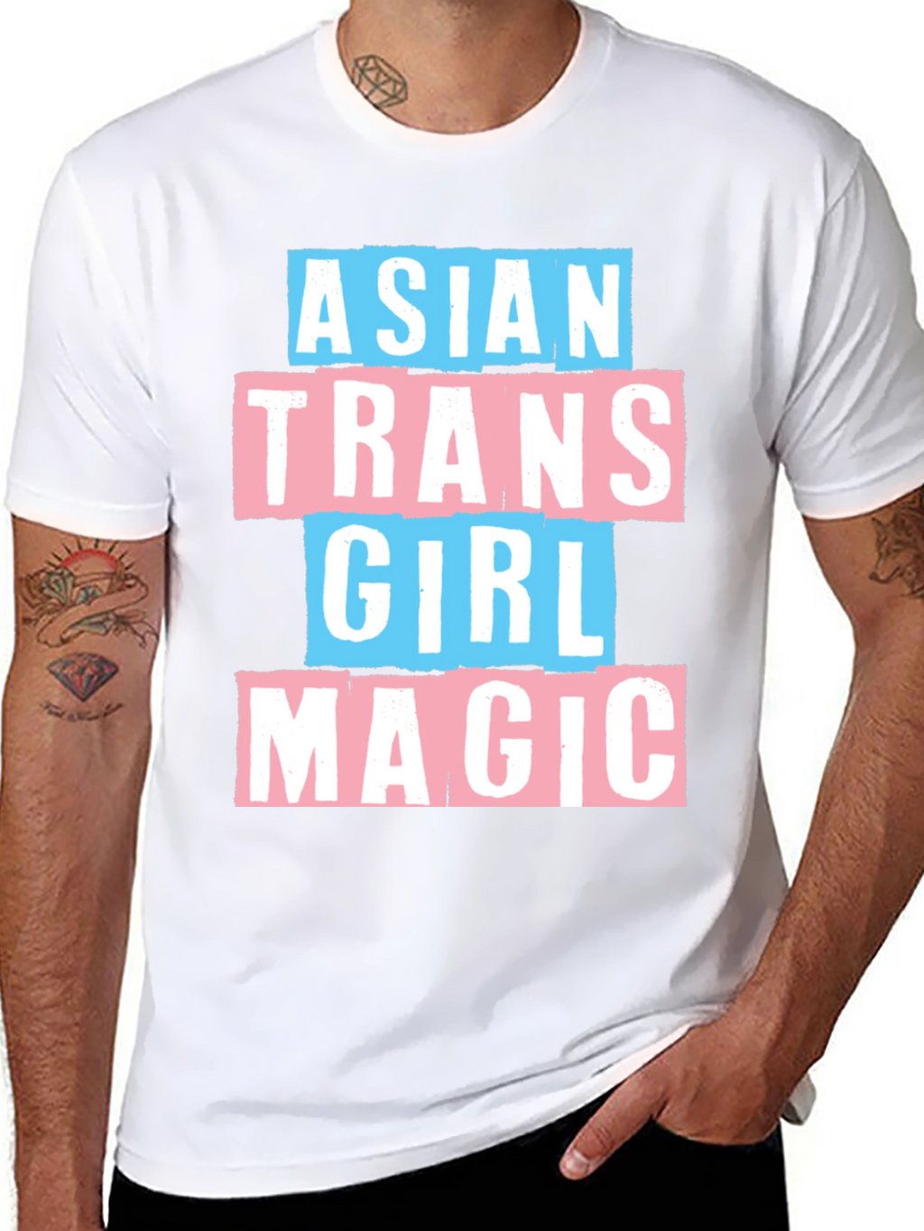 Asian Trans Girl Magic Tee