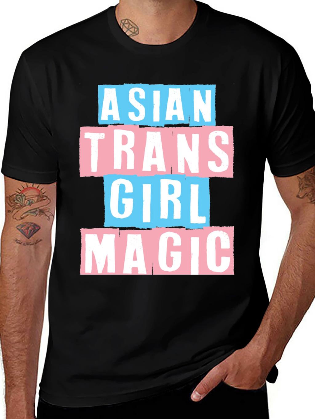 Asian Trans Girl Magic Tee