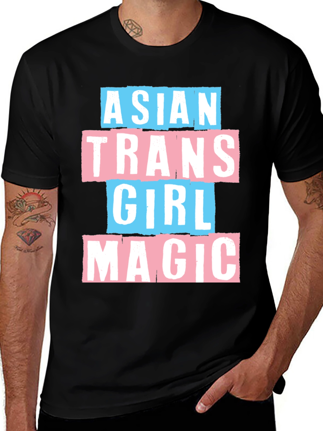 Asian Trans Girl Magic Tee
