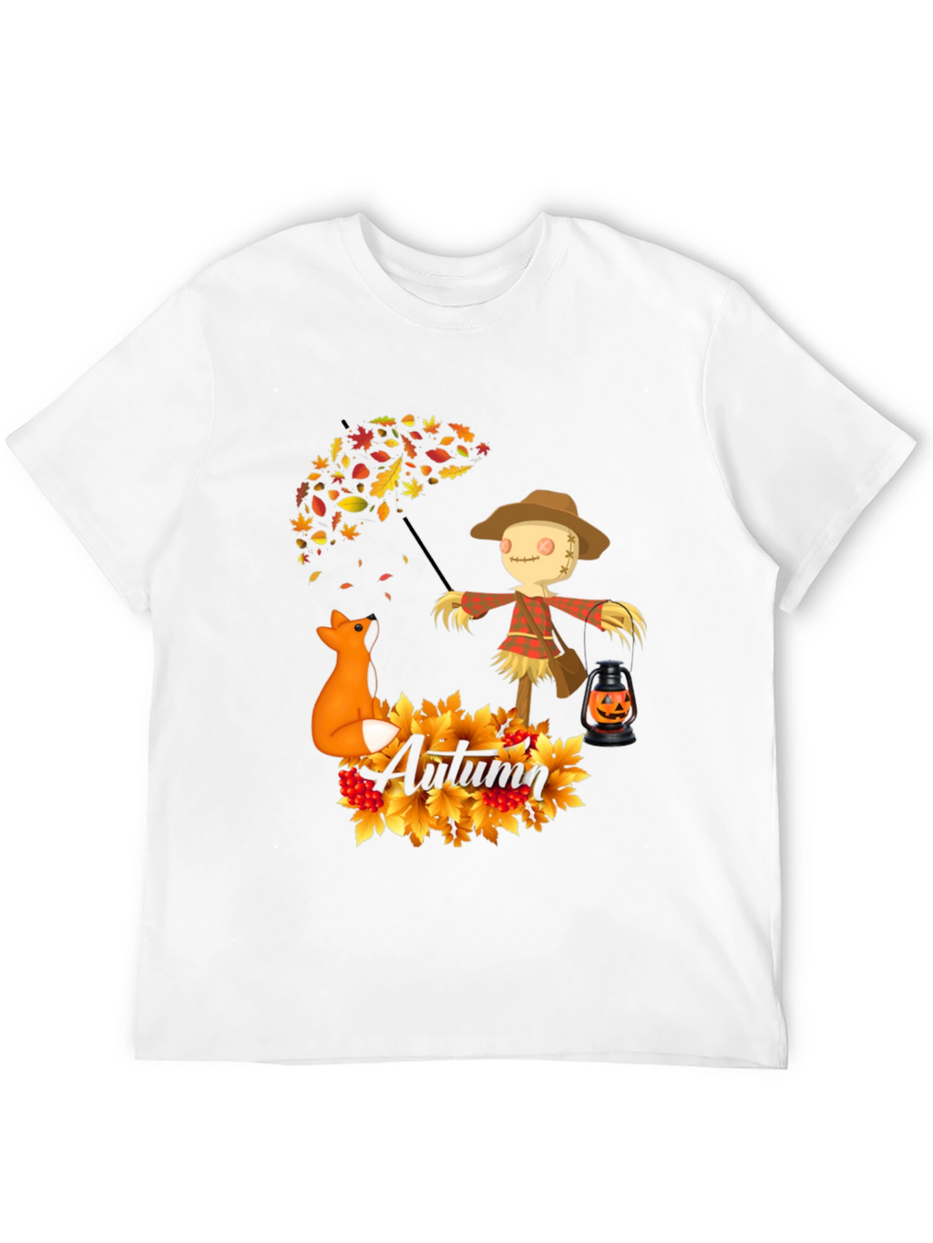 Autumn Scarecrow Fox T-Shirt