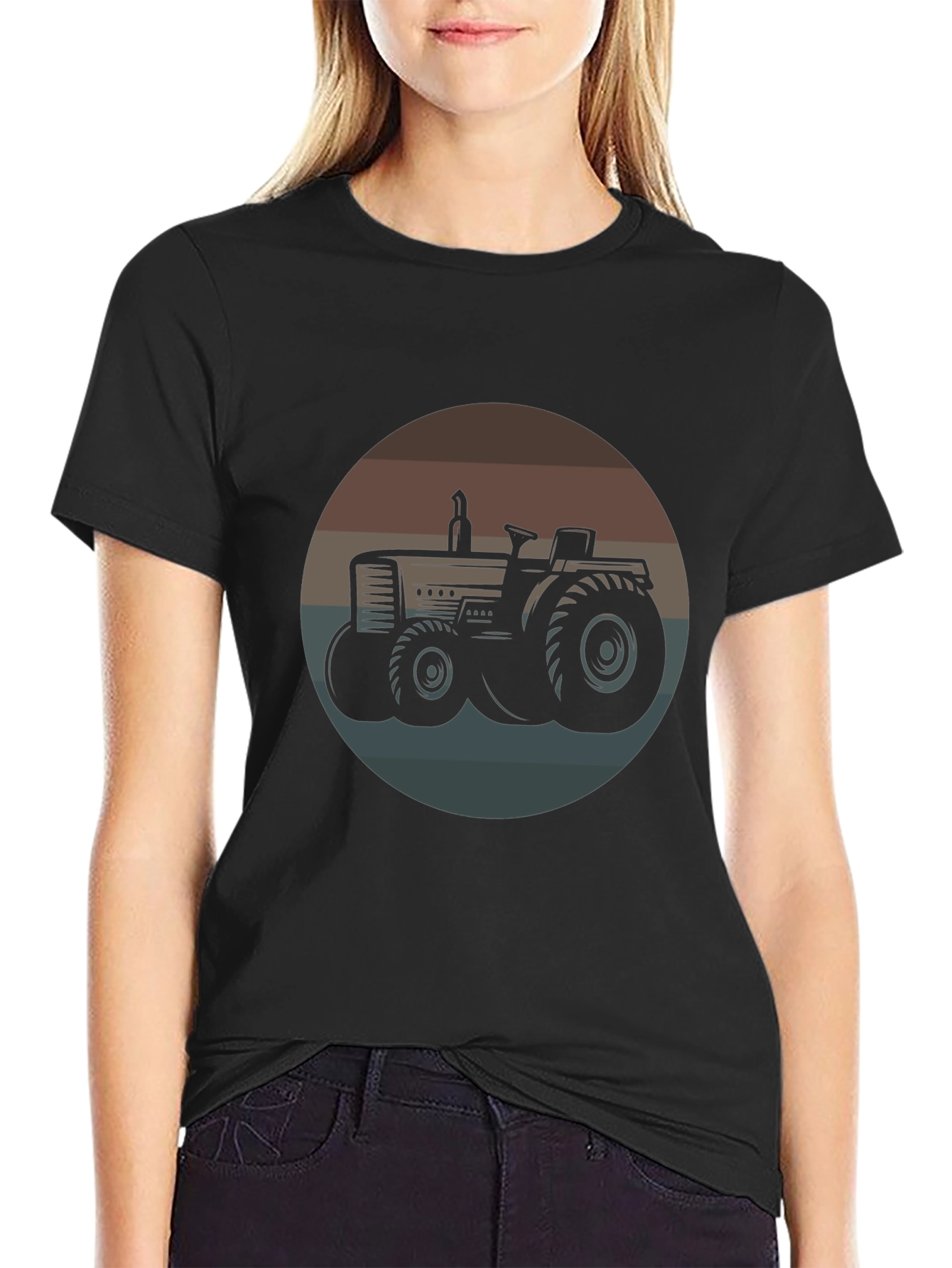 Retro Tractor Graphic Tee - Vintage Farm Style