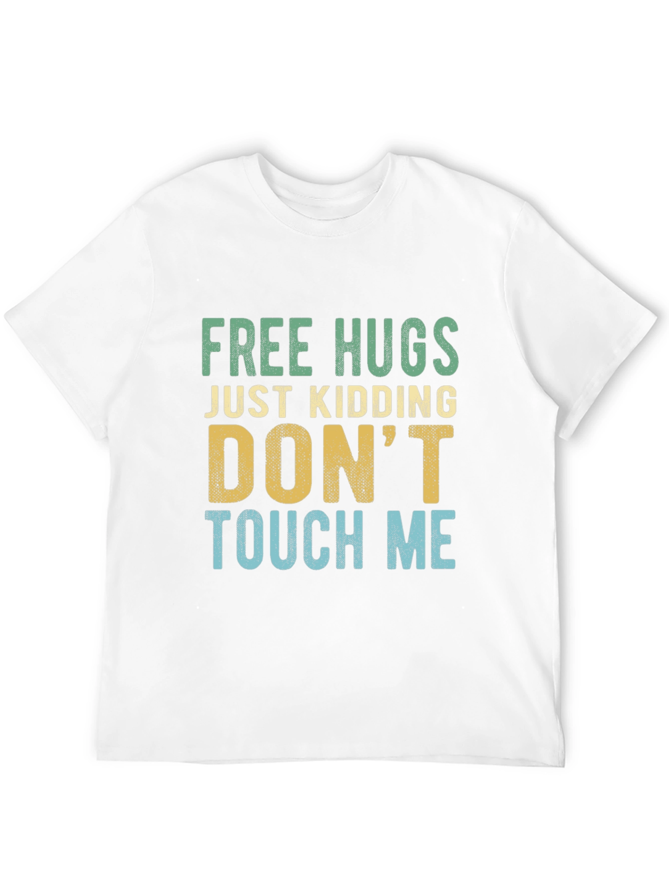 Funny Introvert Tee: Free Hugs Just Kidding!