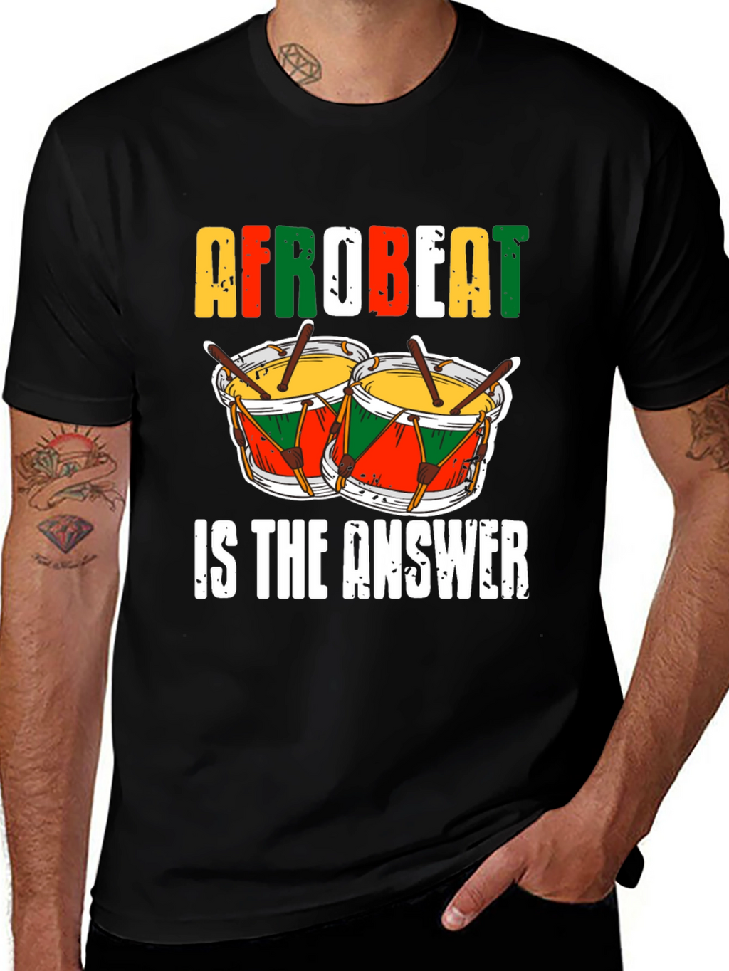 Afrobeat Drums Graphic T-Shirt