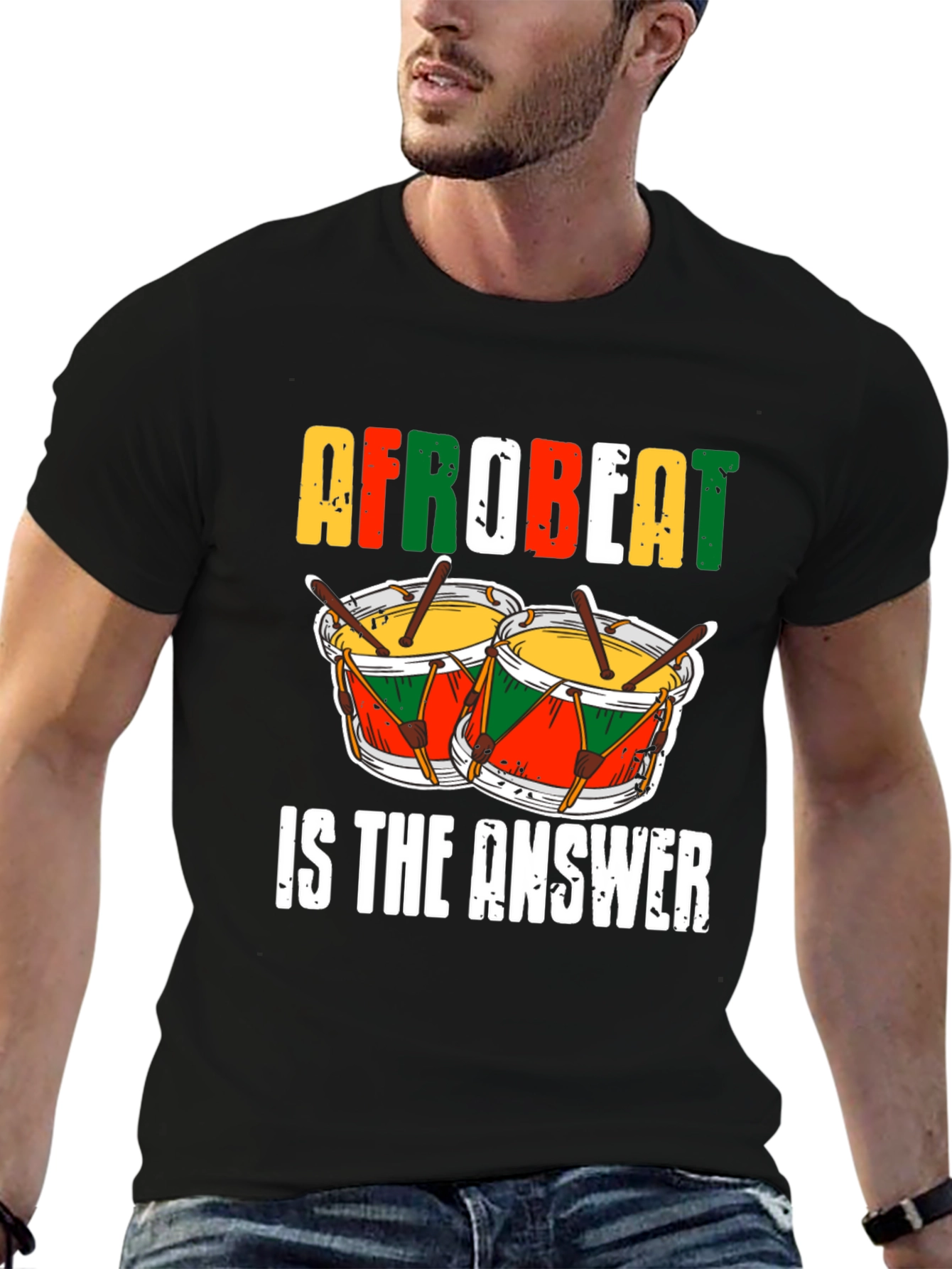 Afrobeat Drums Graphic T-Shirt