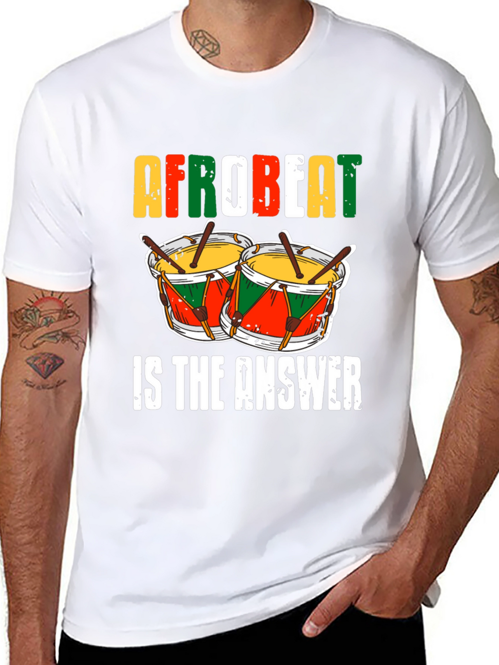 Afrobeat Drums Graphic T-Shirt