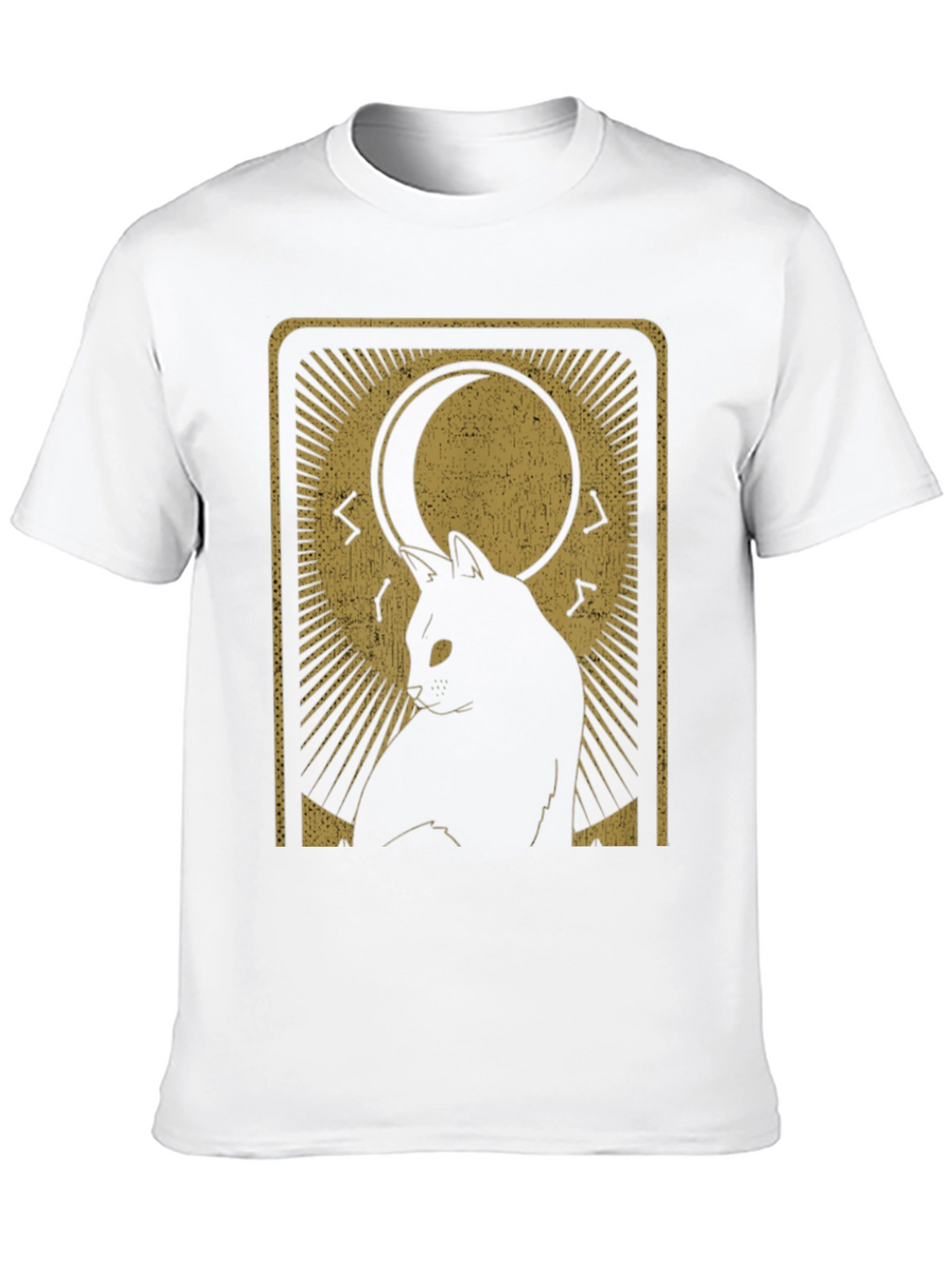 Mystic Cat Tarot Card Graphic T-Shirt