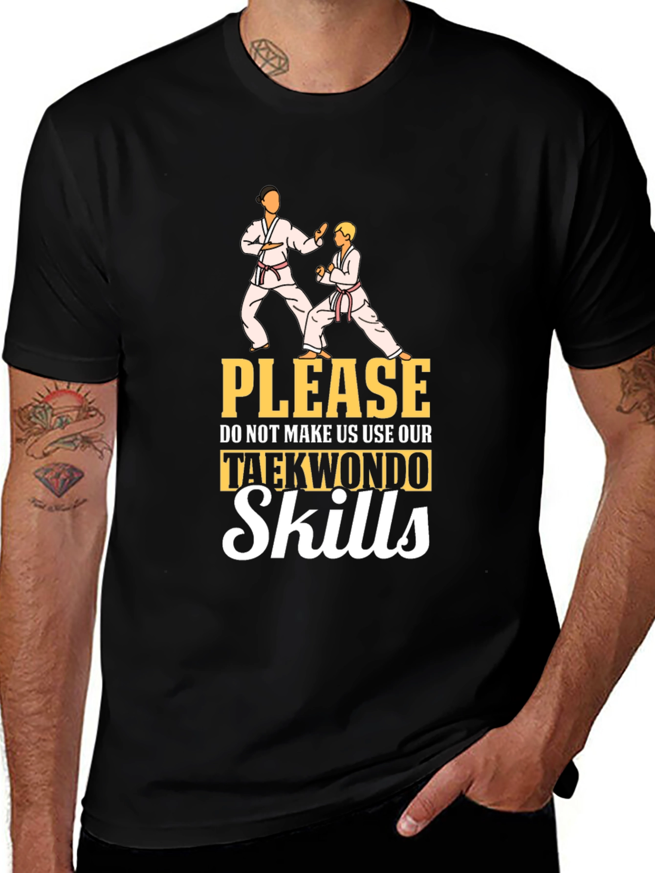 Taekwondo Skills Graphic T-Shirt