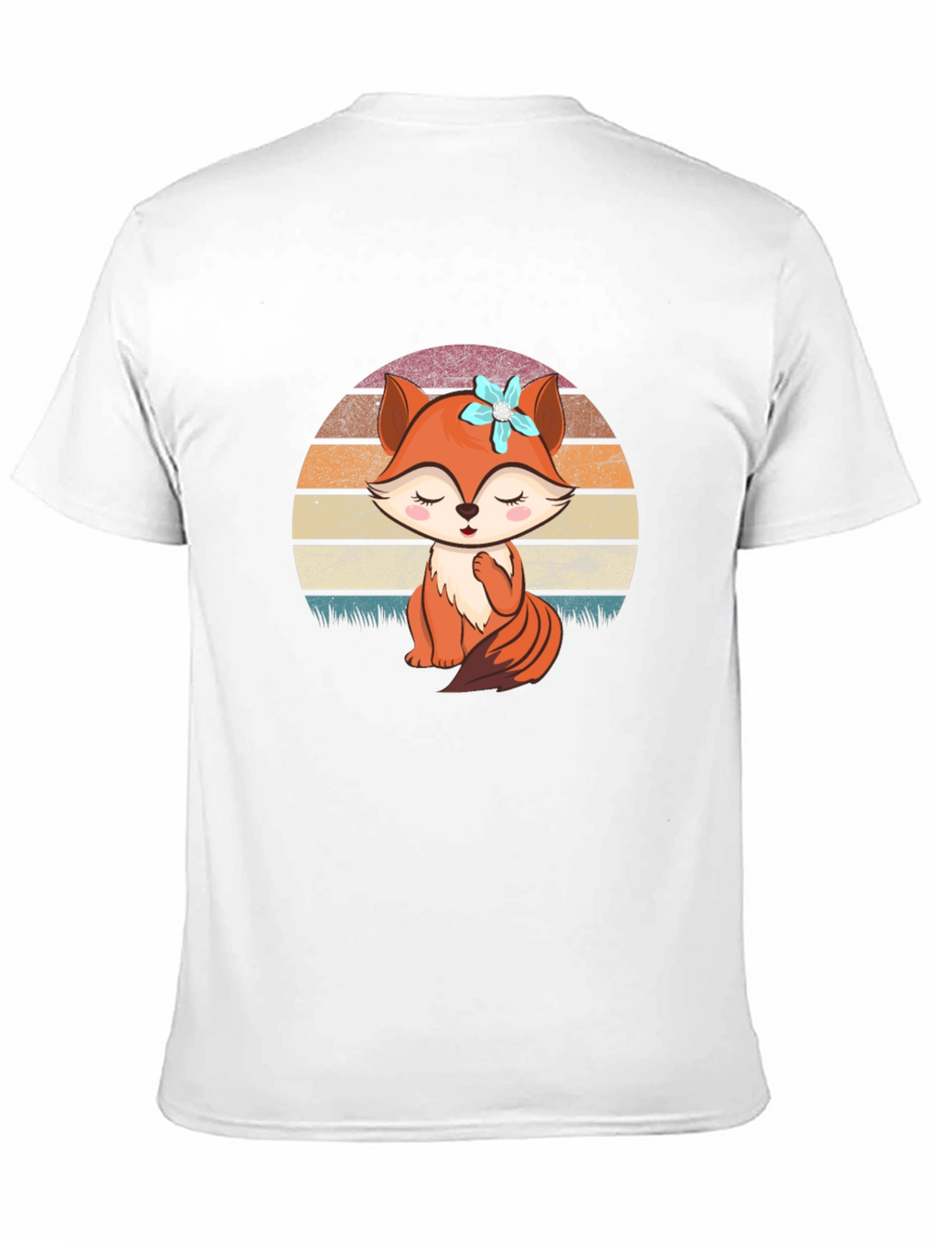 Cute Fox Graphic Tee - Unisex Black T-Shirt