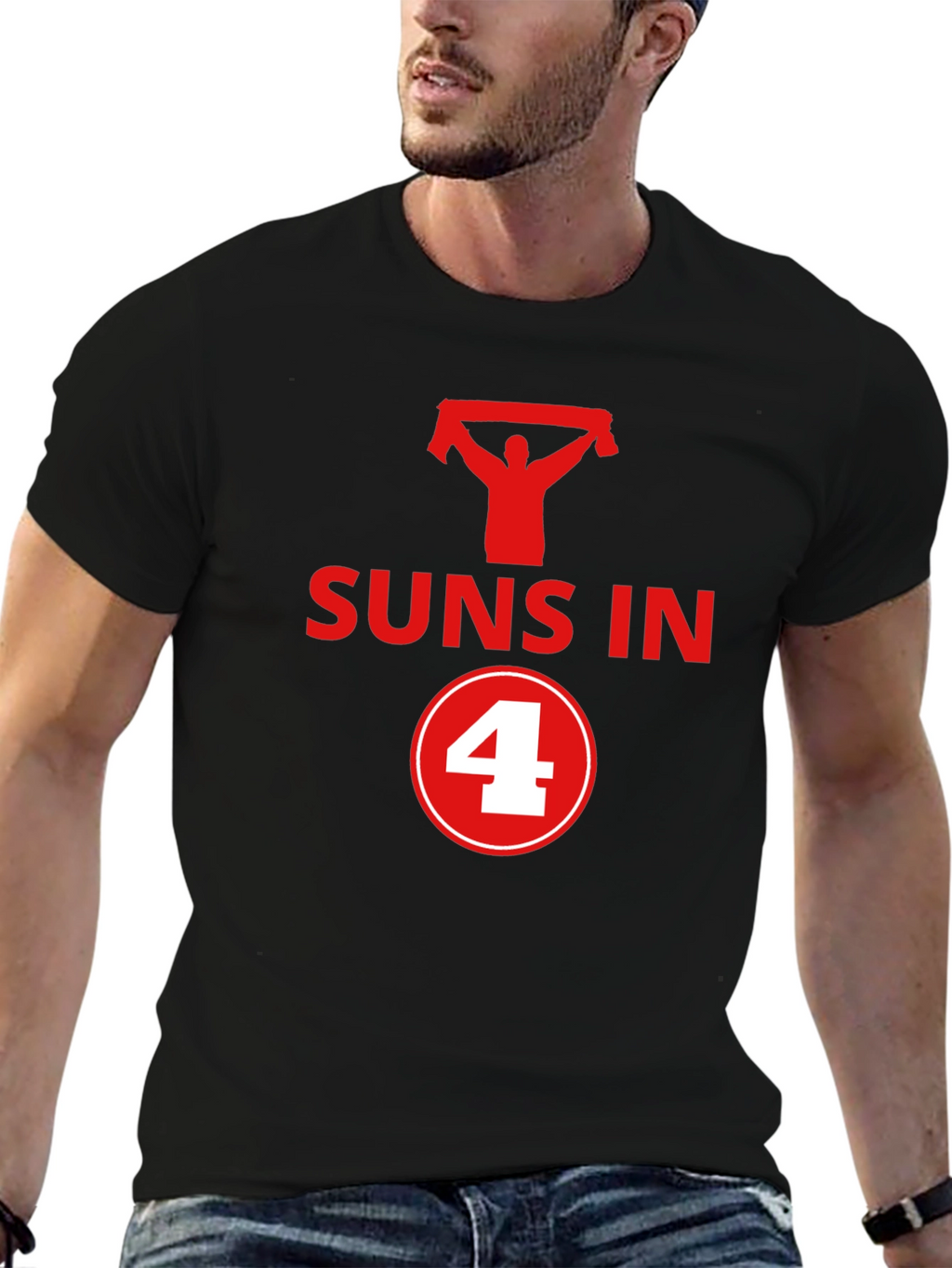 Suns in 4 Graphic T-Shirt - Black