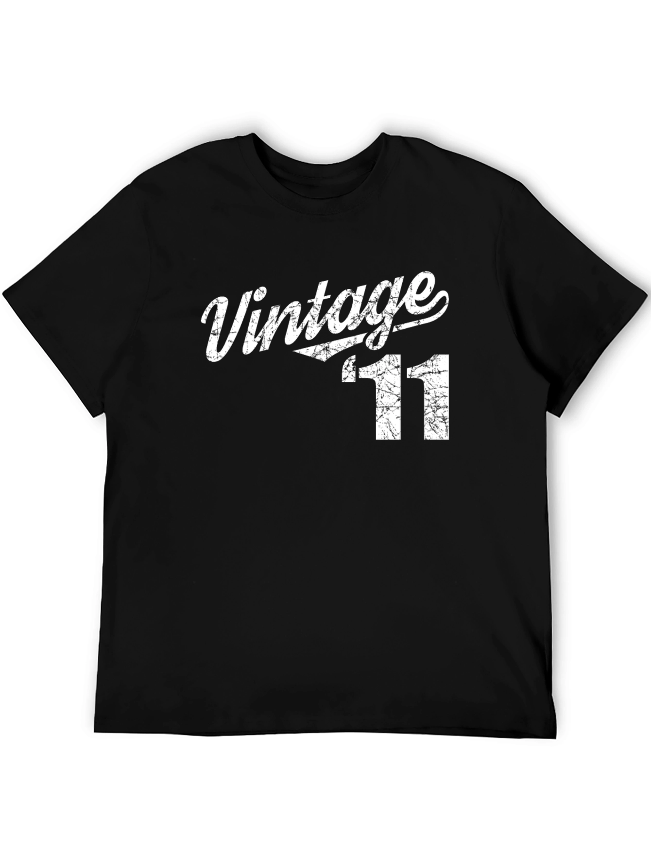 Vintage 11 Graphic Tee - Retro Style Mens T-Shirt