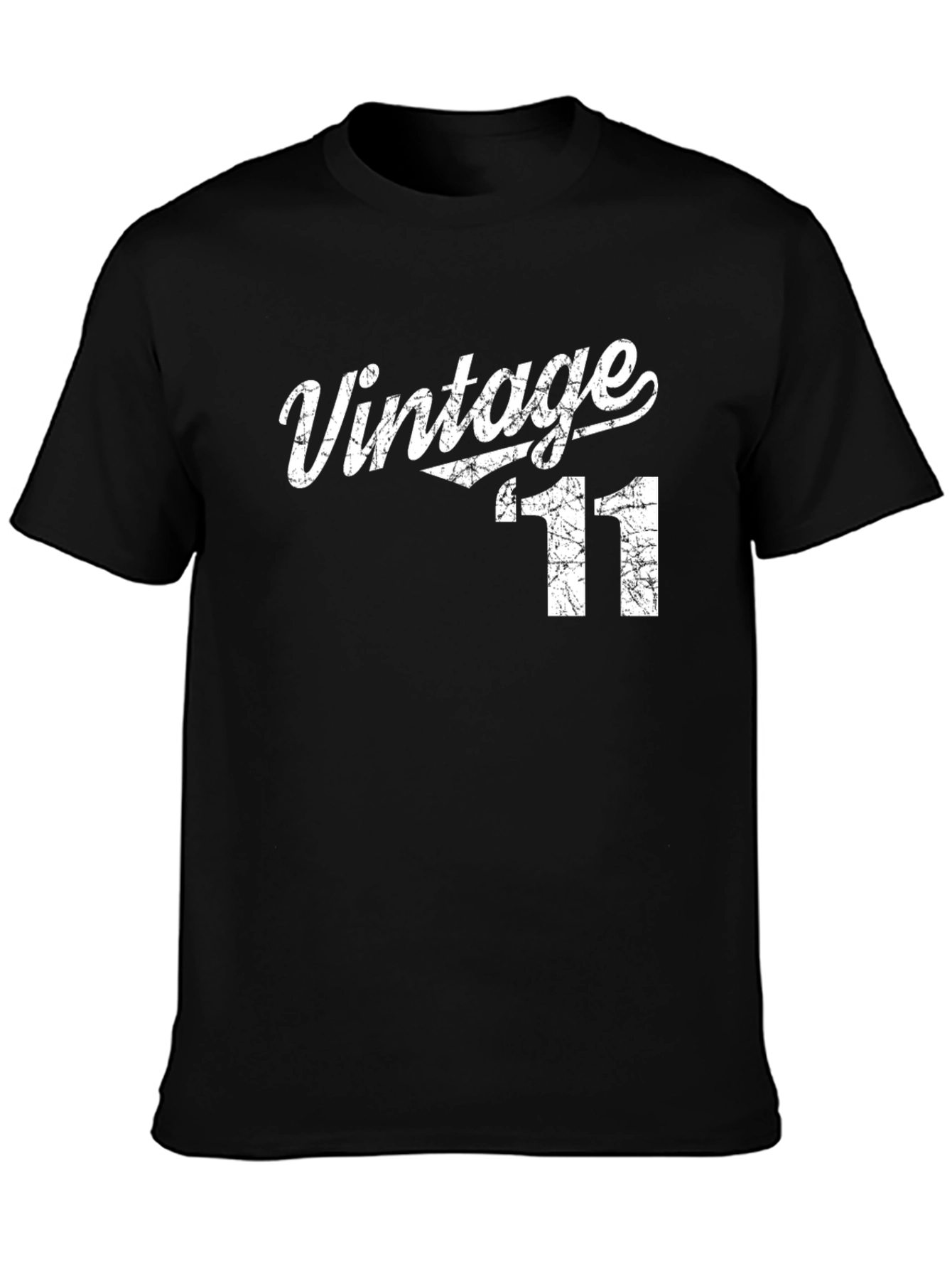 Vintage 11 Graphic Tee - Retro Style Mens T-Shirt