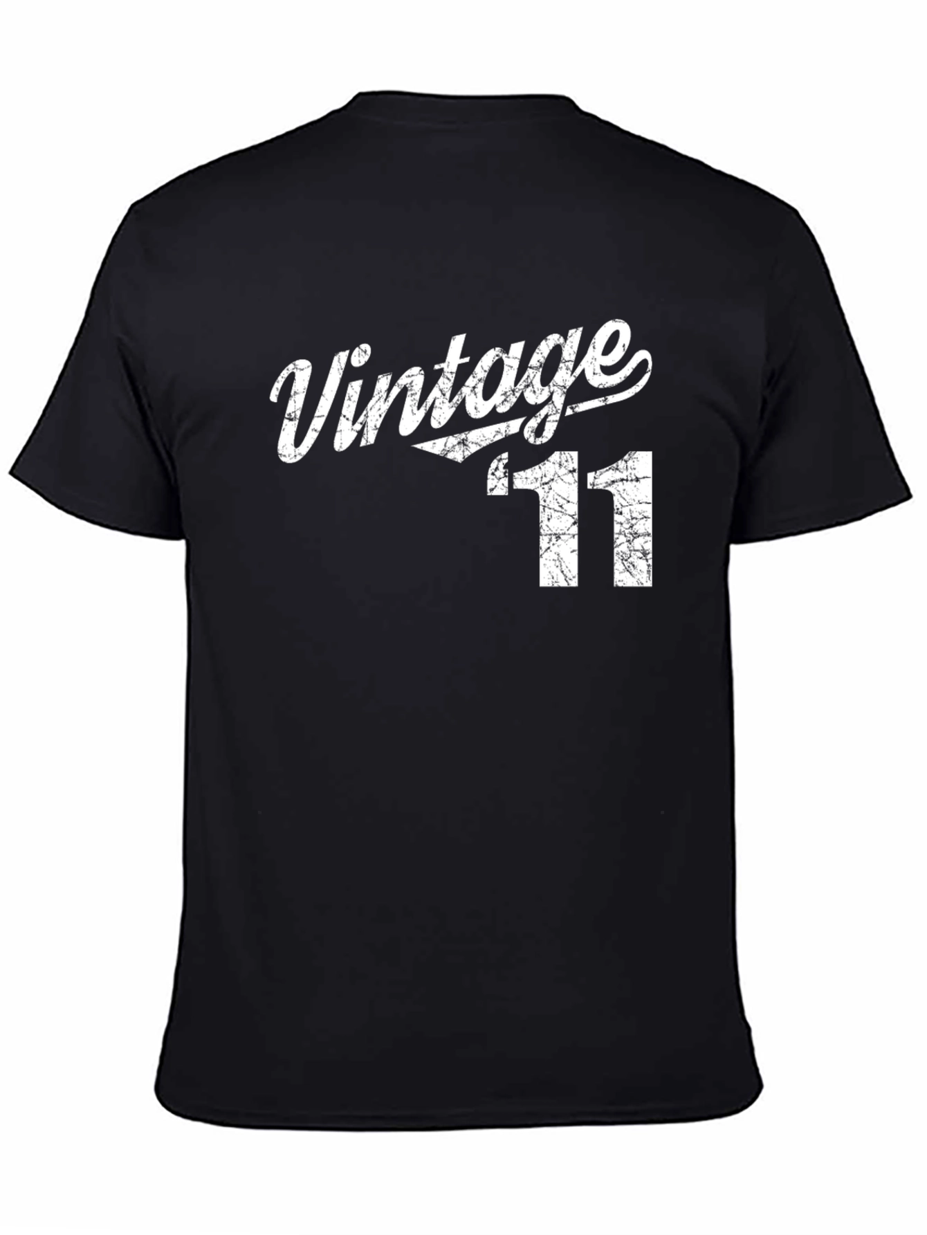 Vintage 11 Graphic Tee - Retro Style Mens T-Shirt
