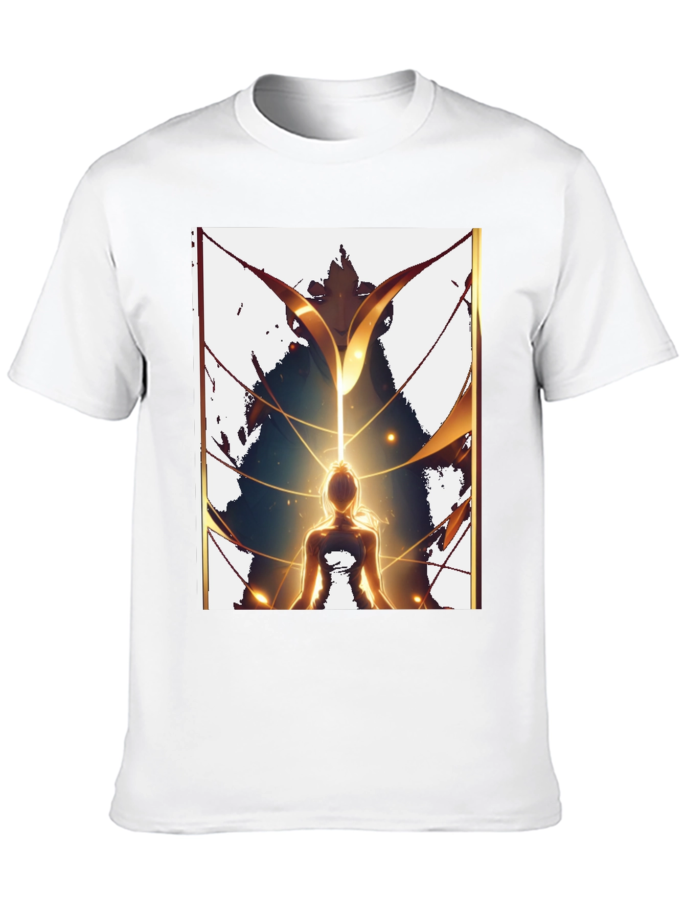 Meditative Figure Graphic Tee - Black
