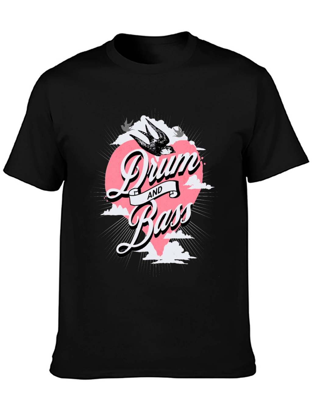 Drum and Bass Graphic T-Shirt - Stylish Music Apparel