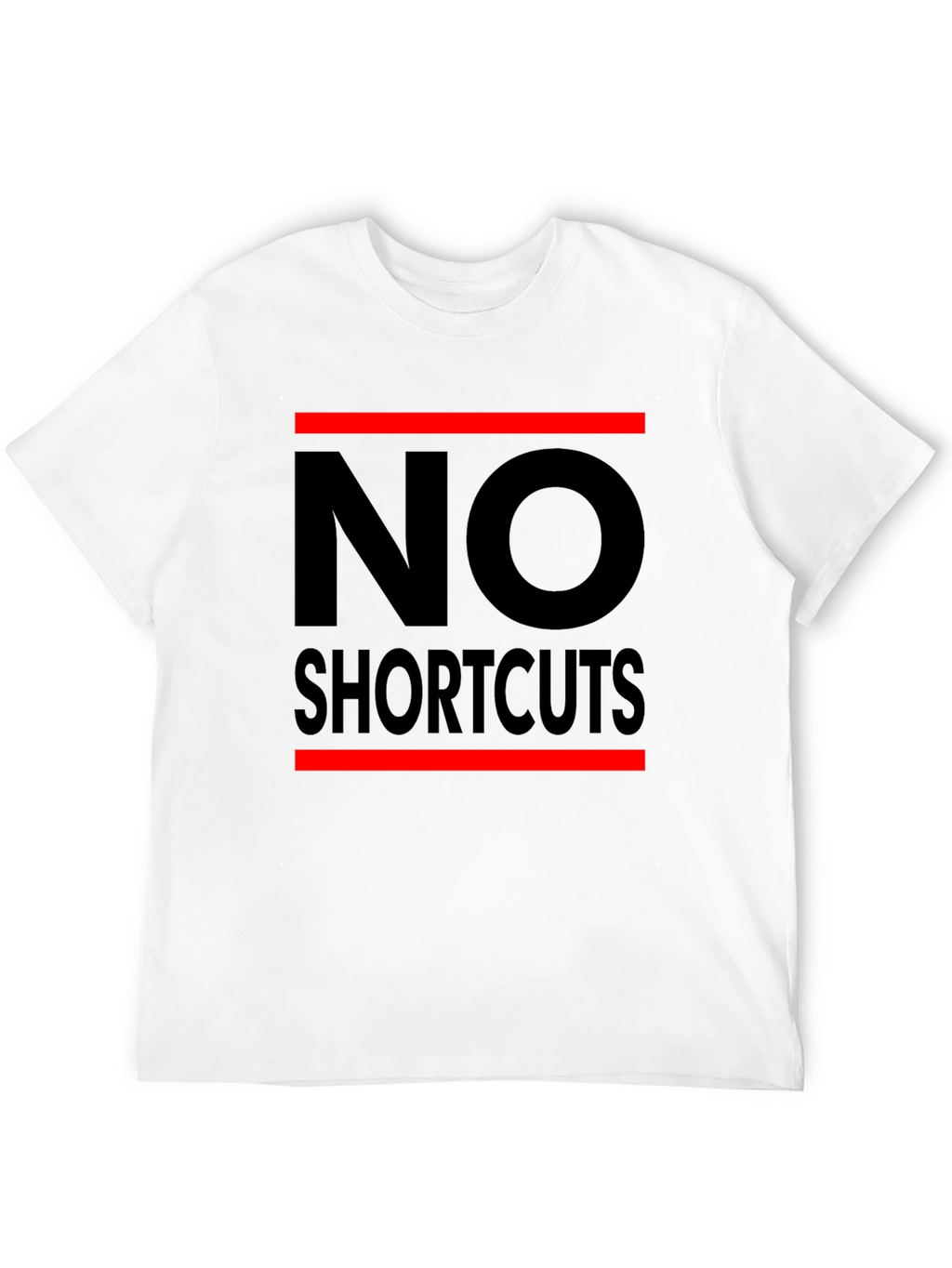 No Shortcuts Black Graphic T-Shirt