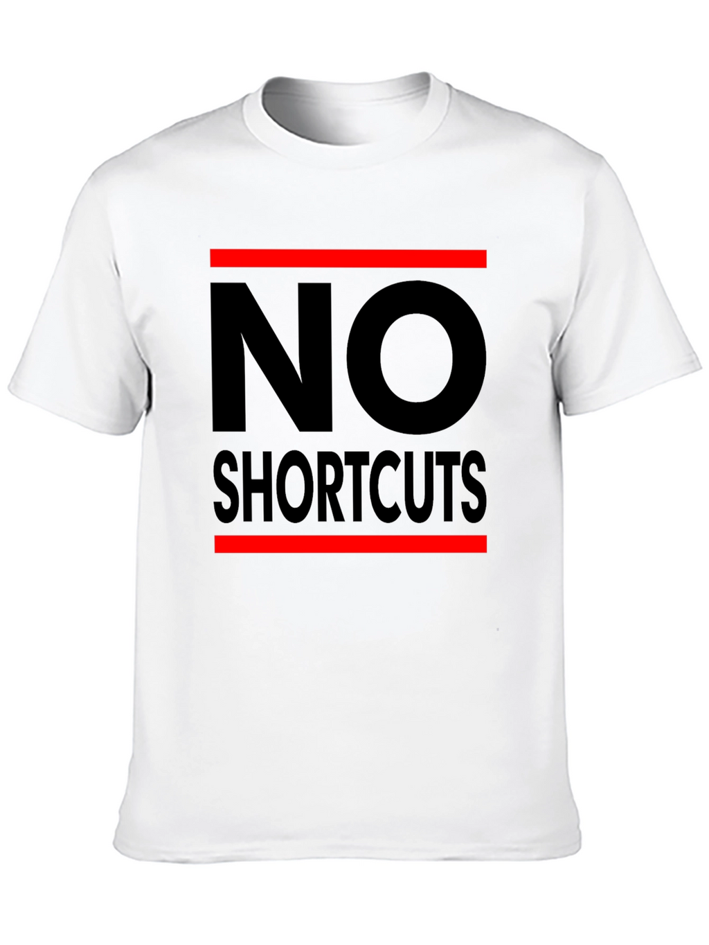 No Shortcuts Black Graphic T-Shirt