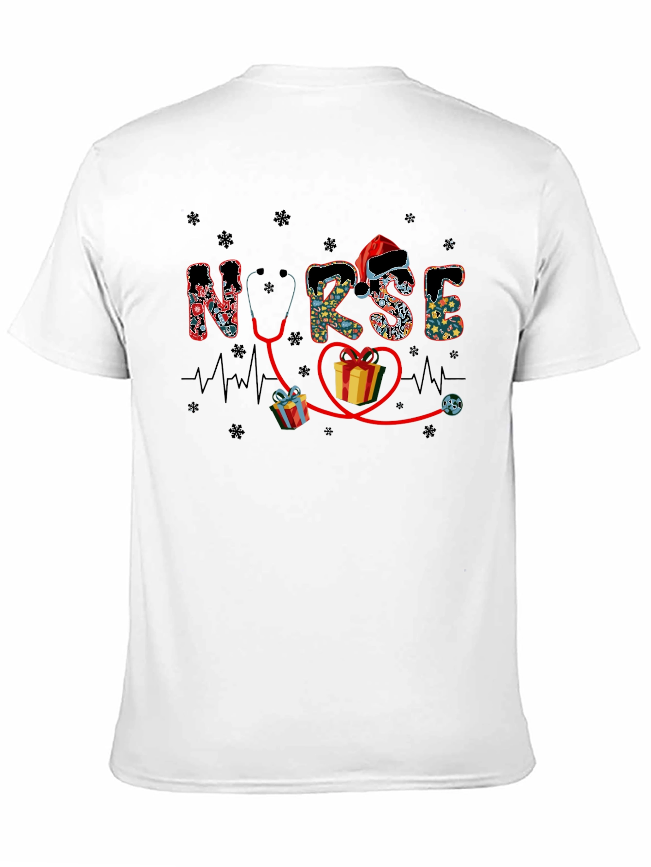 Festive Nurse Holiday Graphic Tee
