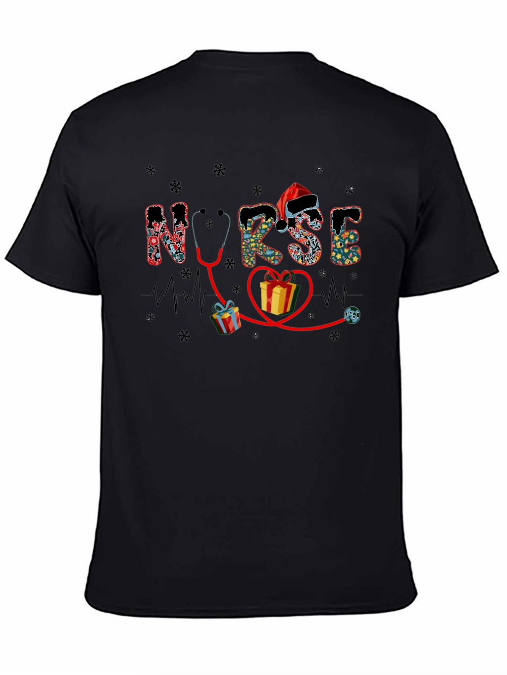 Festive Nurse Holiday Graphic Tee