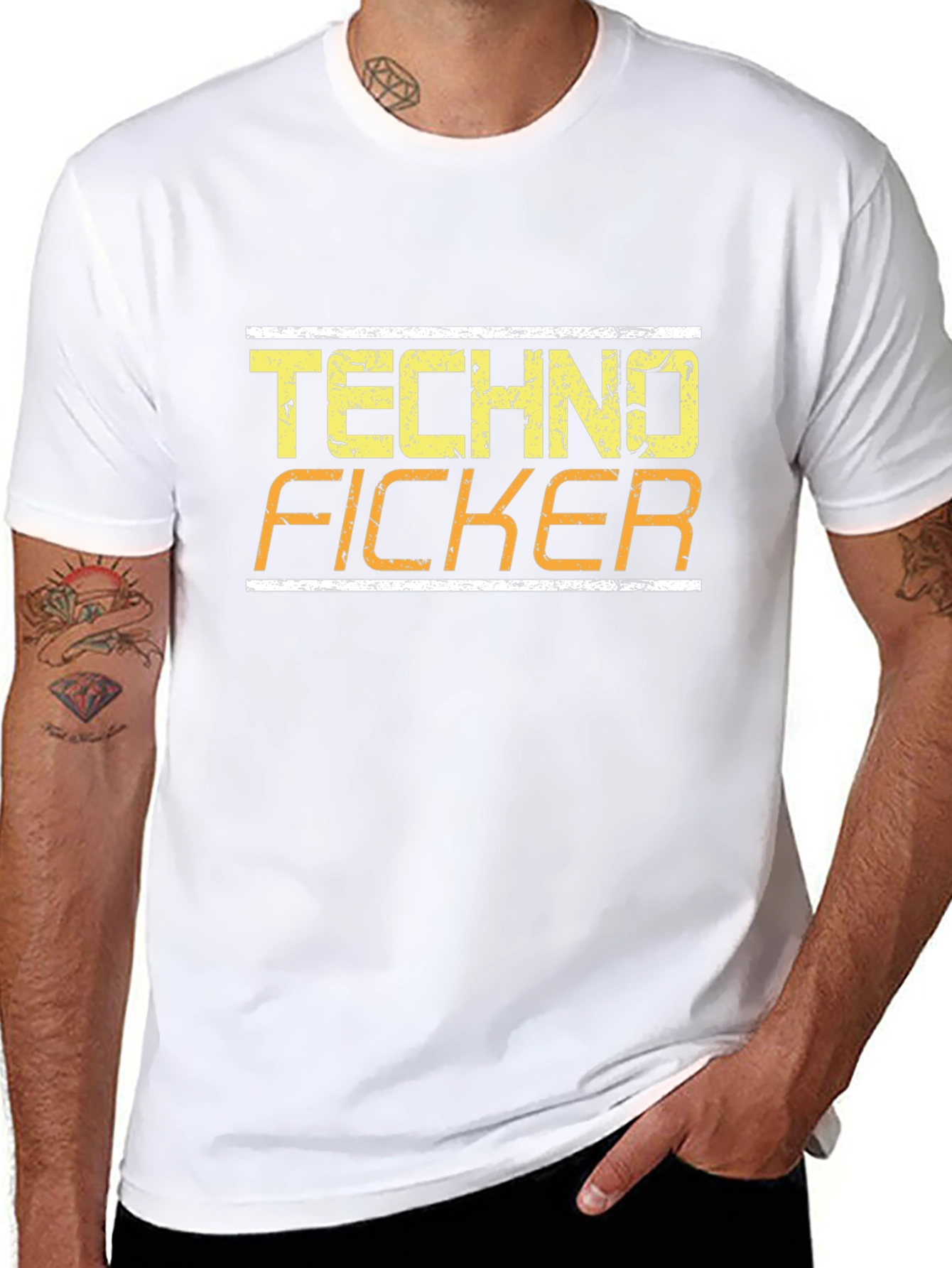 Techno Ficker Graphic Tee - Black T-Shirt