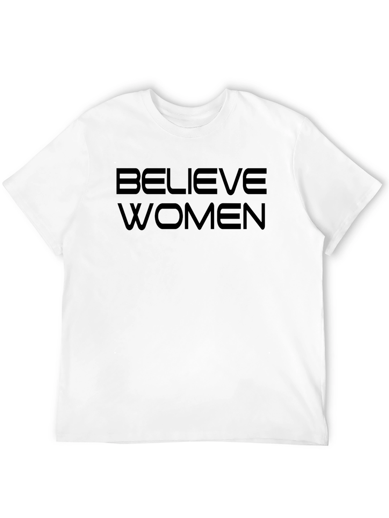 Believe Women Black Graphic Tee - Activism Shirt