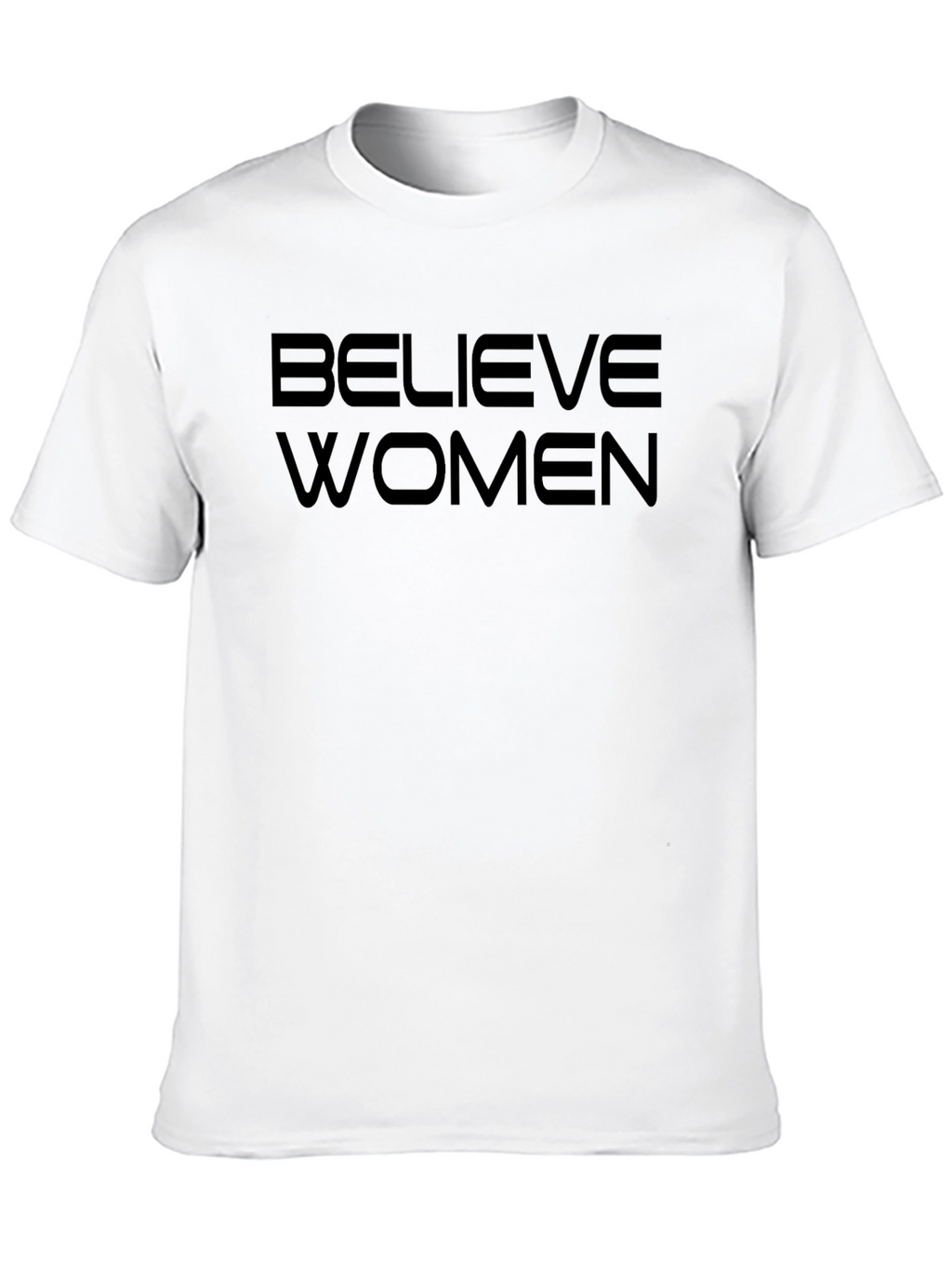 Believe Women Black Graphic Tee - Activism Shirt