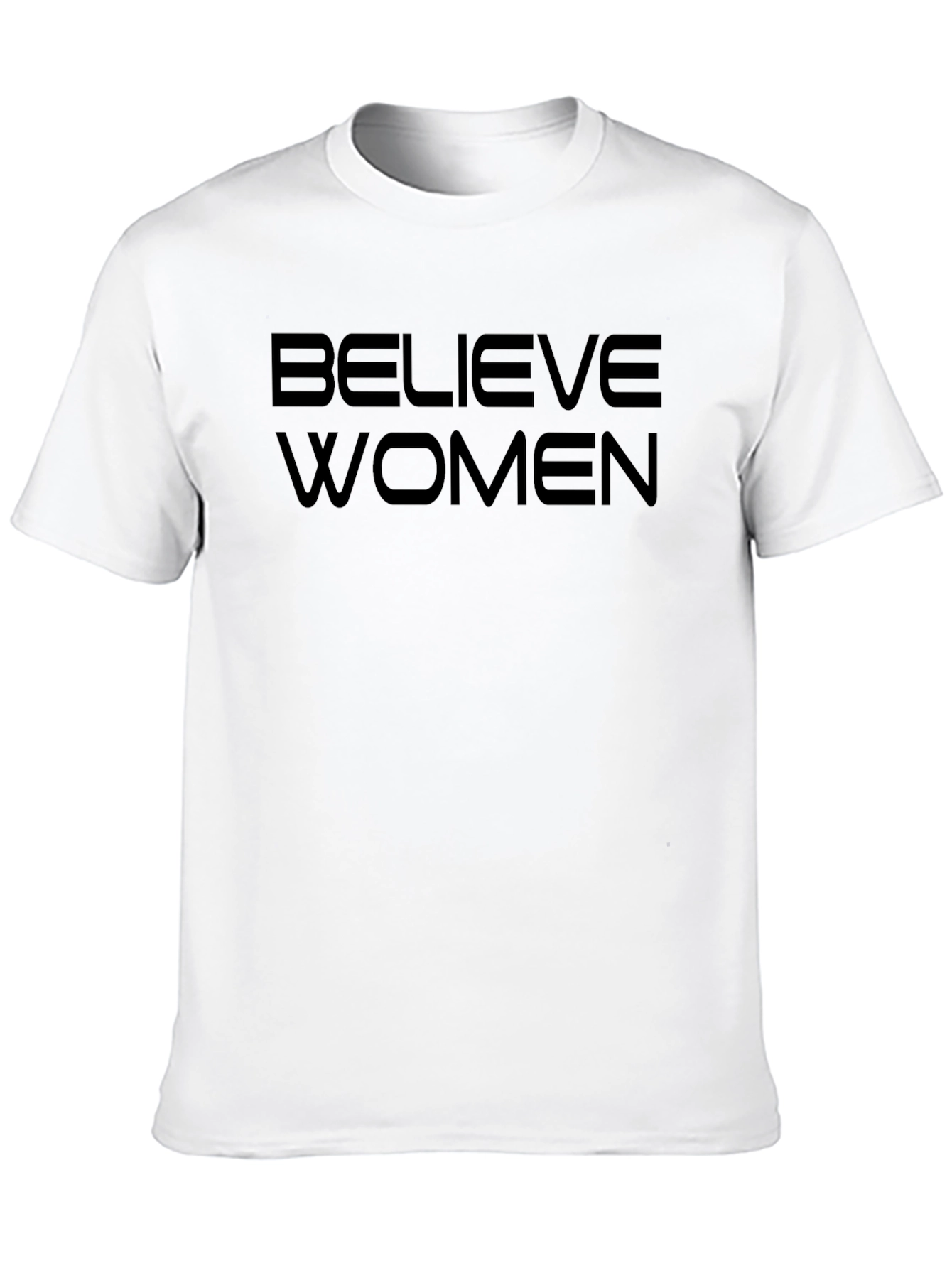 Believe Women Black Graphic Tee - Activism Shirt
